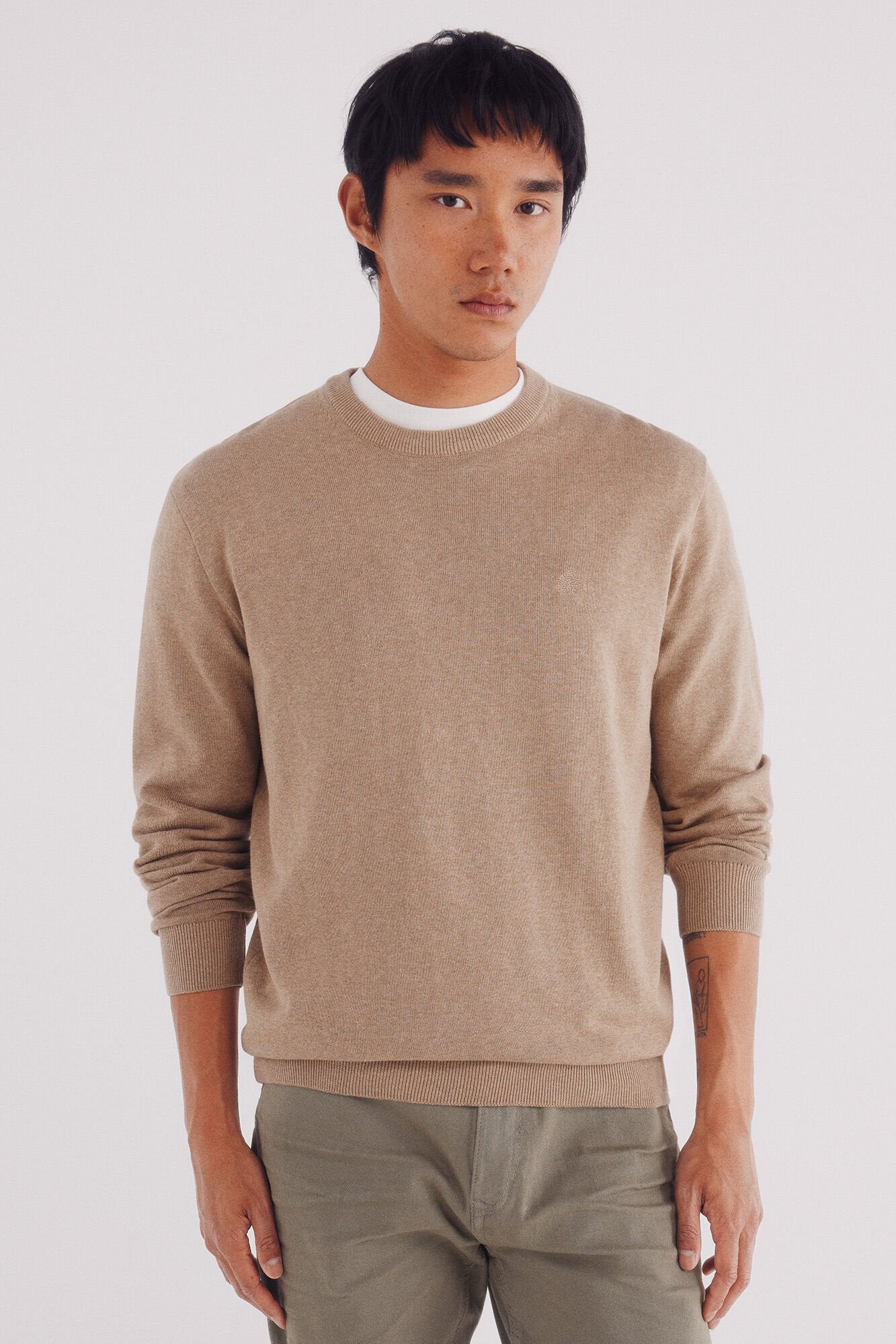 Springfield_Beige/Camel_Basic Jumper_0062732_52_01