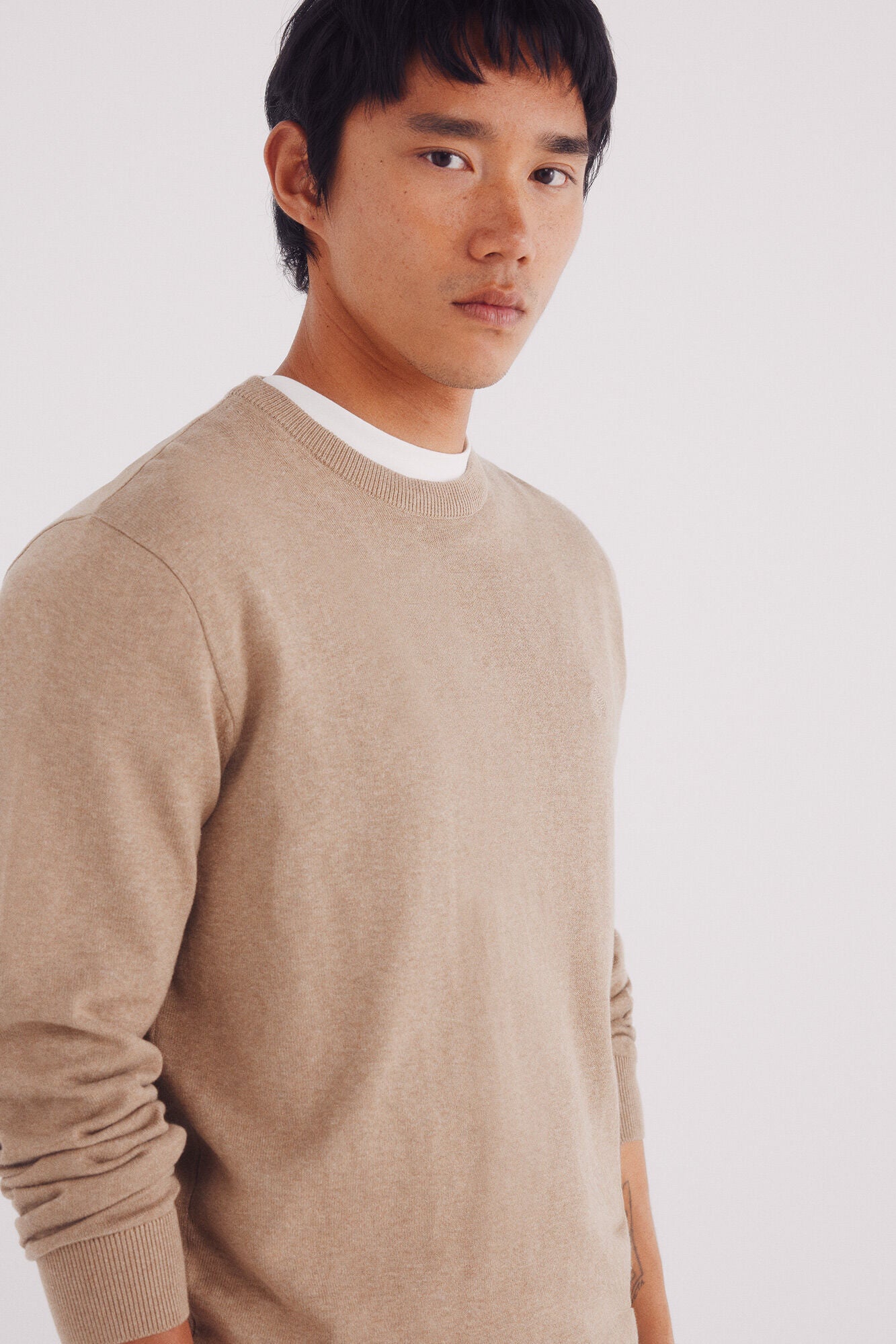 Springfield_Beige/Camel_Basic Jumper_0062732_52_02