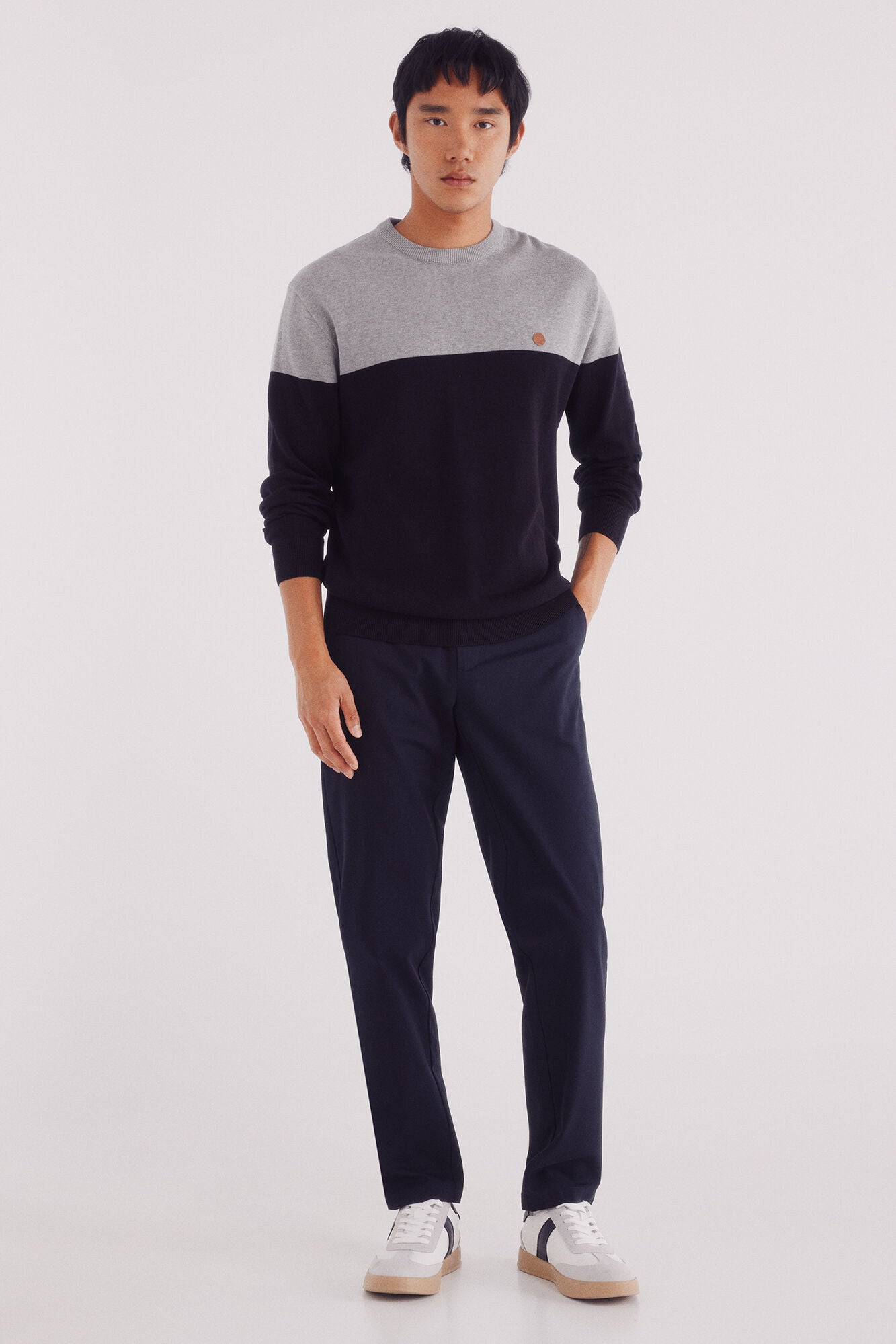 Springfield_Navy_Basic Color Block Jumper_0062734_10_04