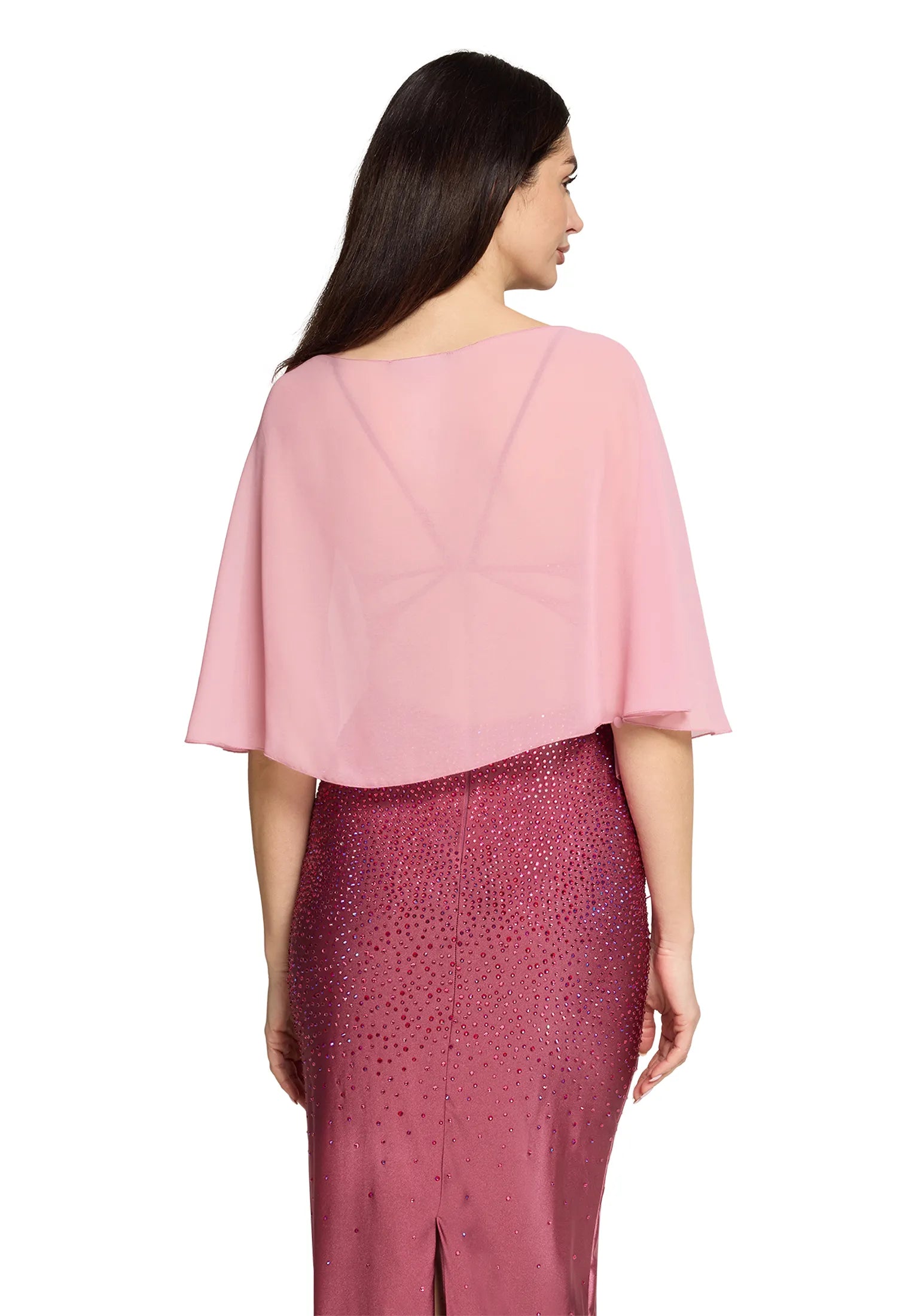 Vera Mont Vintage Blossom Women Chiffon Stole with Flounce SKU: 0071-4825_4527 Image 03