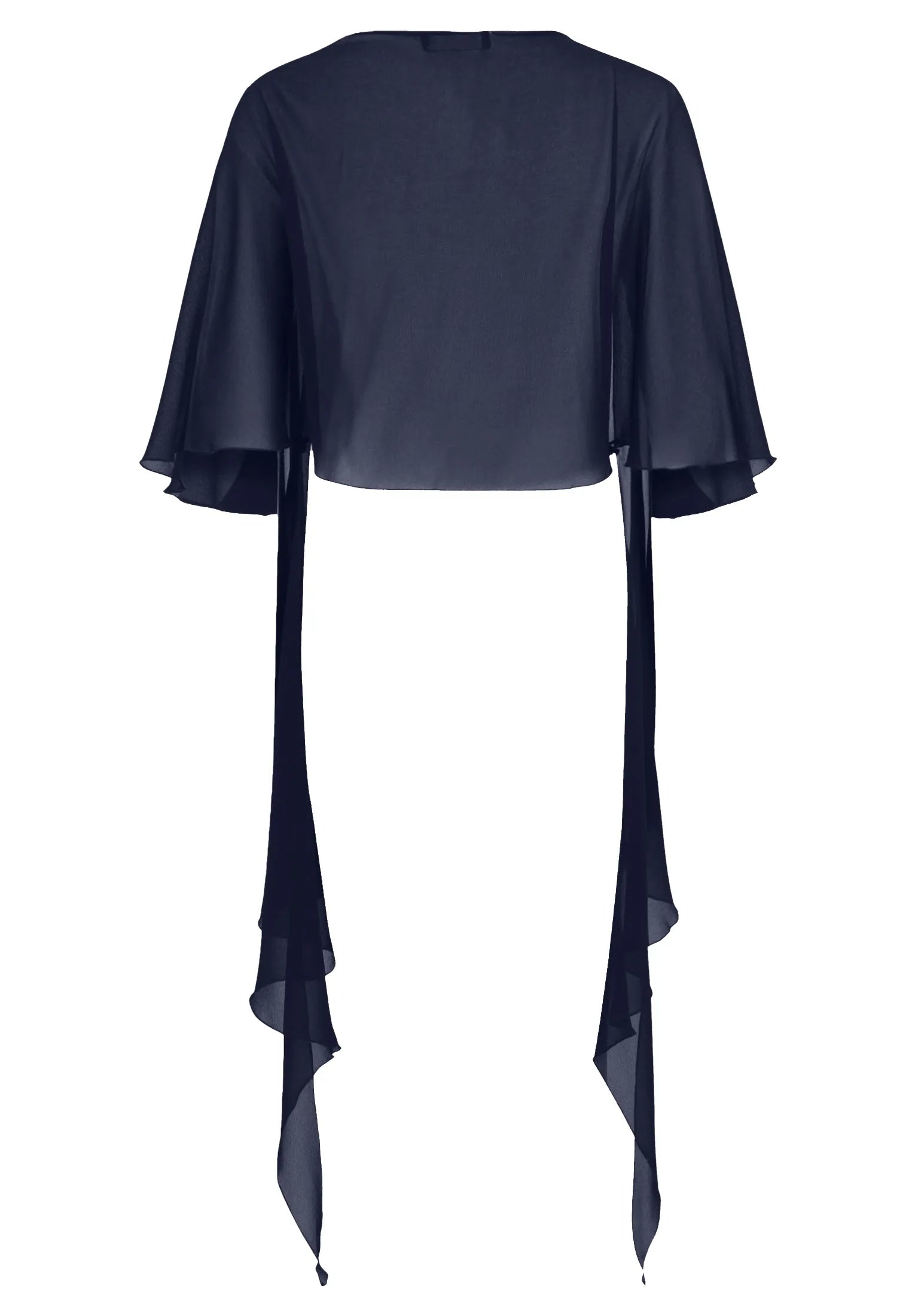 Vera Mont Night Sky Women Chiffon Stole with Flounce SKU: 0071-4825_8541 Image 06