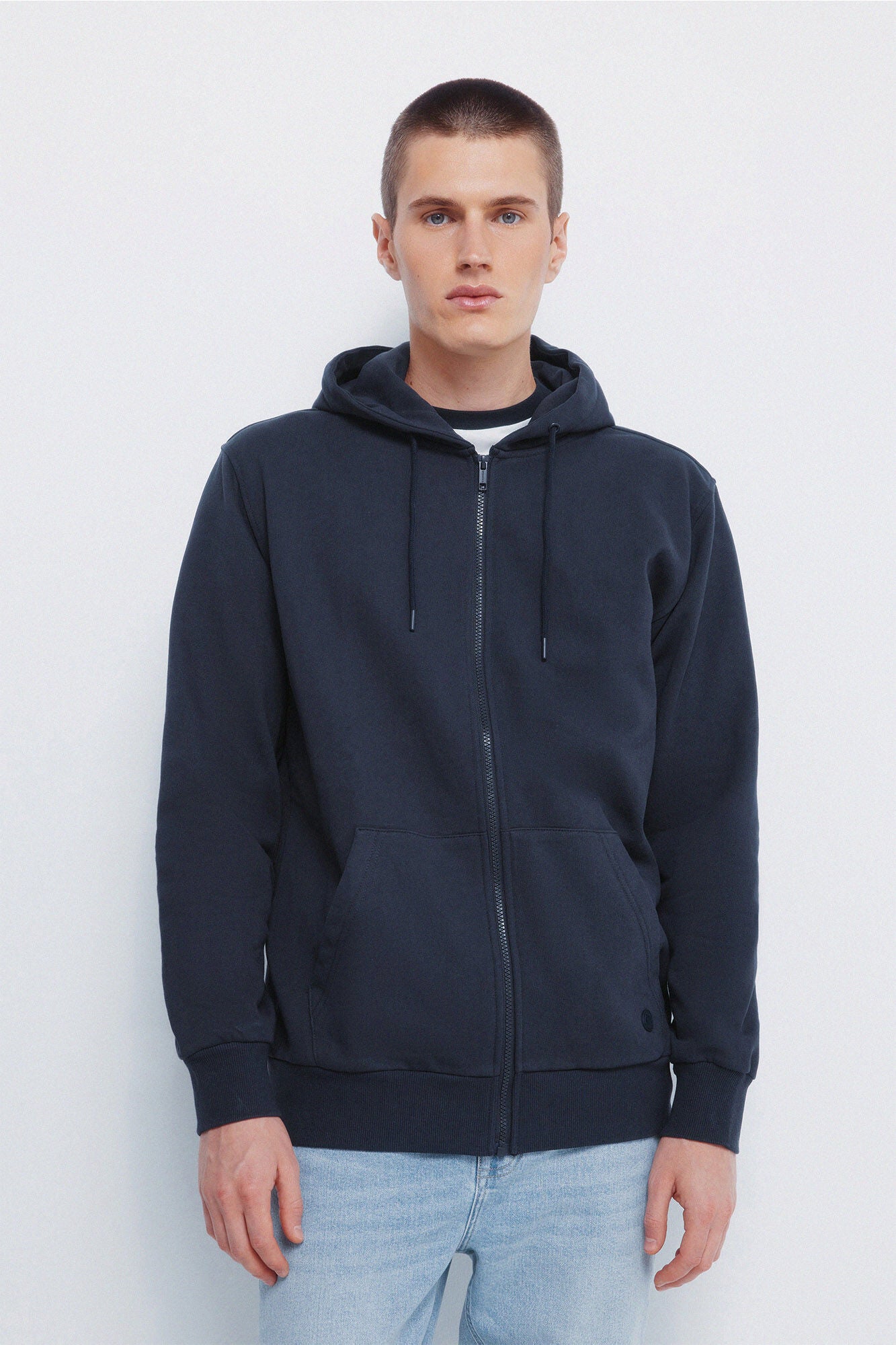 Springfield_Dark Blue_Sweatshirt Hood with Zip Fastening_0092097_11_03