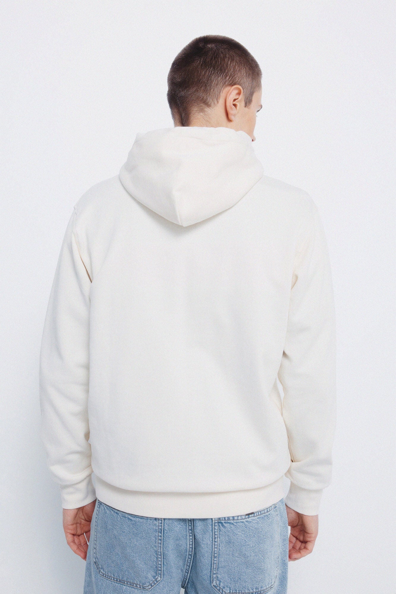 Springfield_White_Sweatshirt Hood with Zip Fastening_0092097_97_05