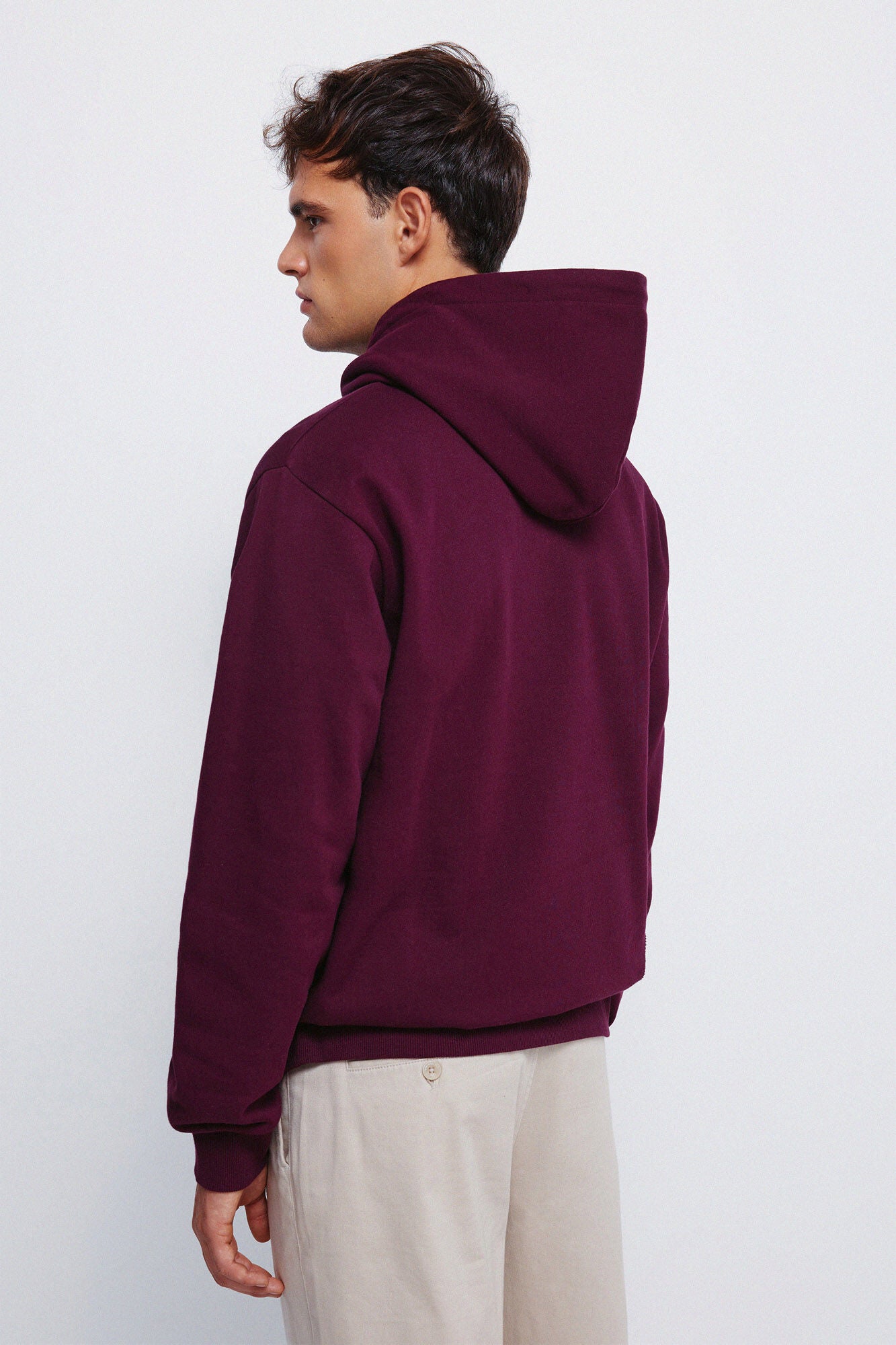 Springfield_Maroon_Basic Sweatshirt Hood_0092107_69_03