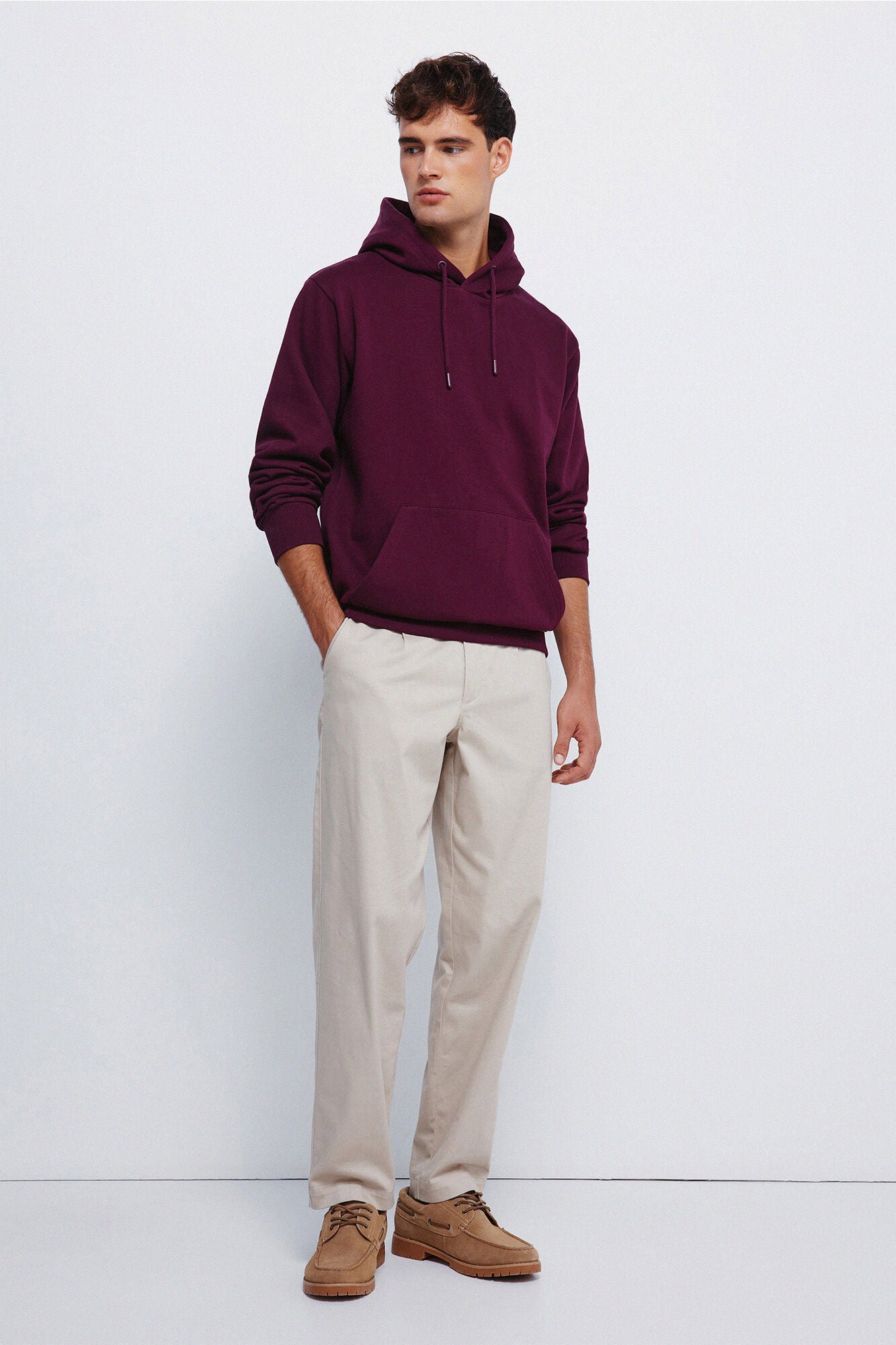 Springfield_Maroon_Basic Sweatshirt Hood_0092107_69_04