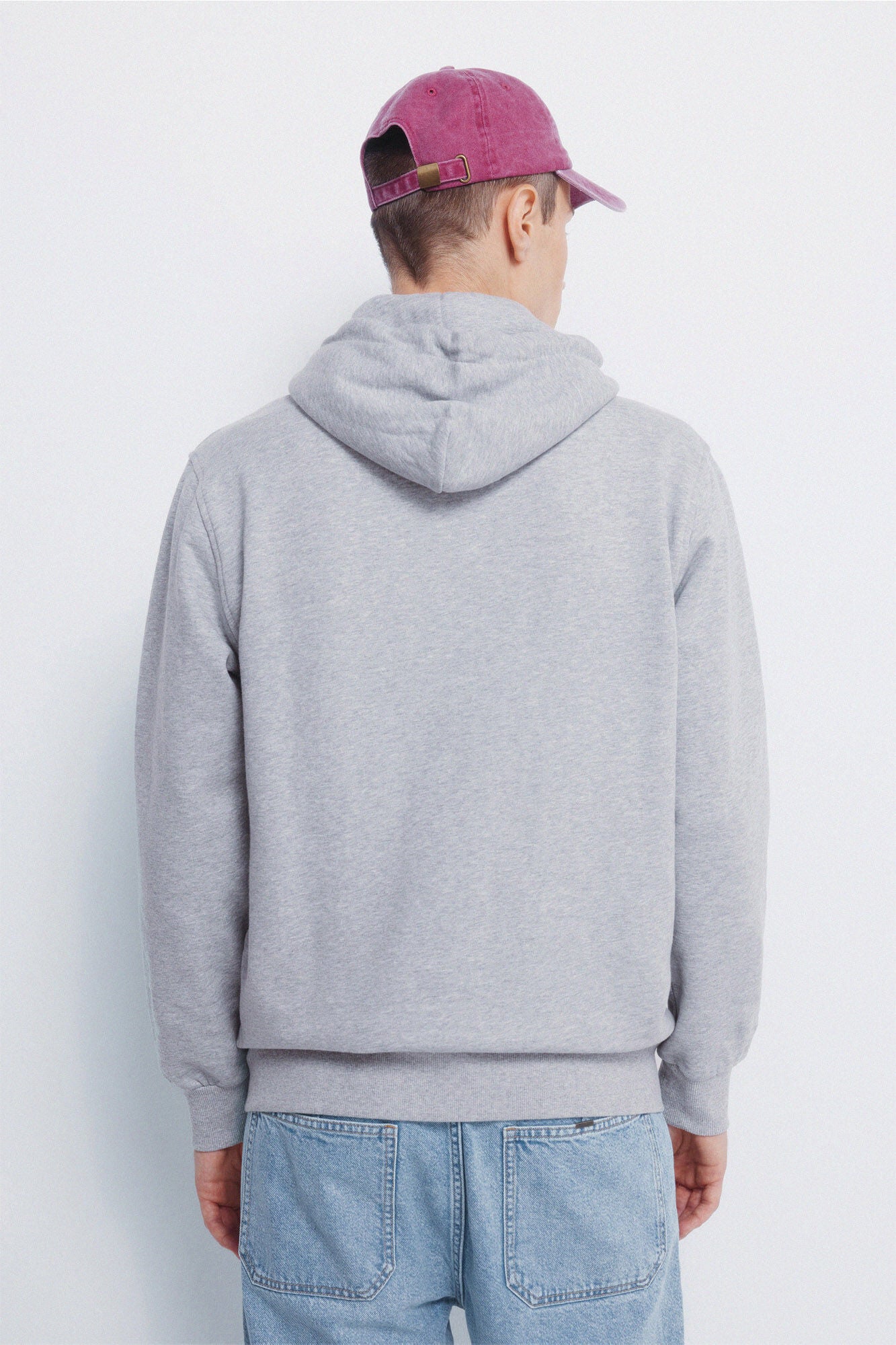 Springfield_Medium Grey_Sweatshirt Hood with Zip Fastening_0092108_46_04