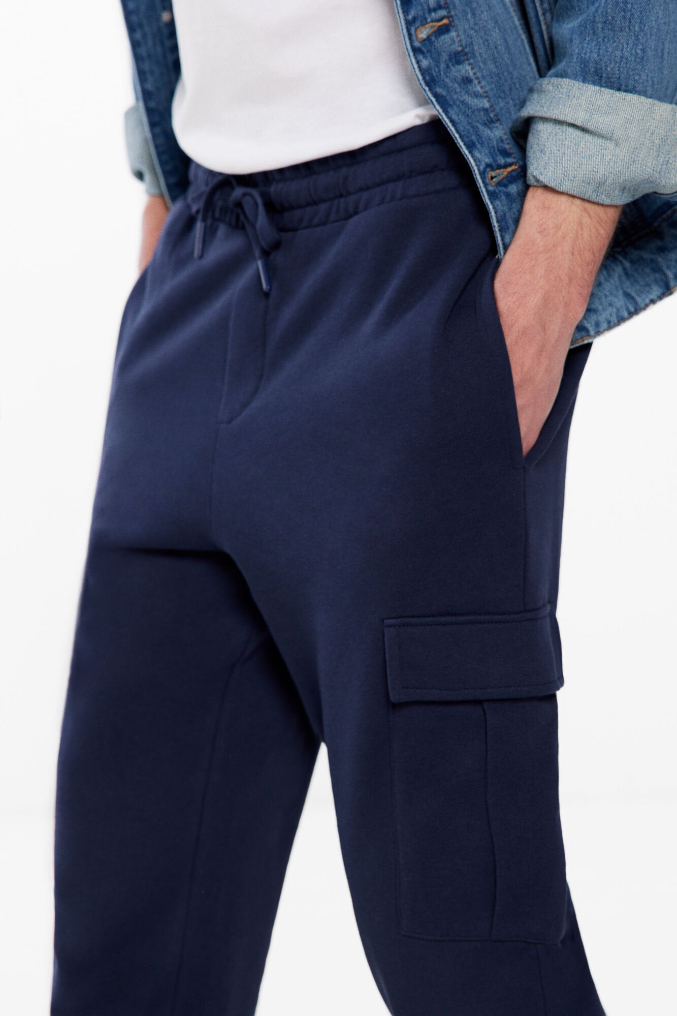 Blue Cargo Style Sweatpants_0097354_11_04