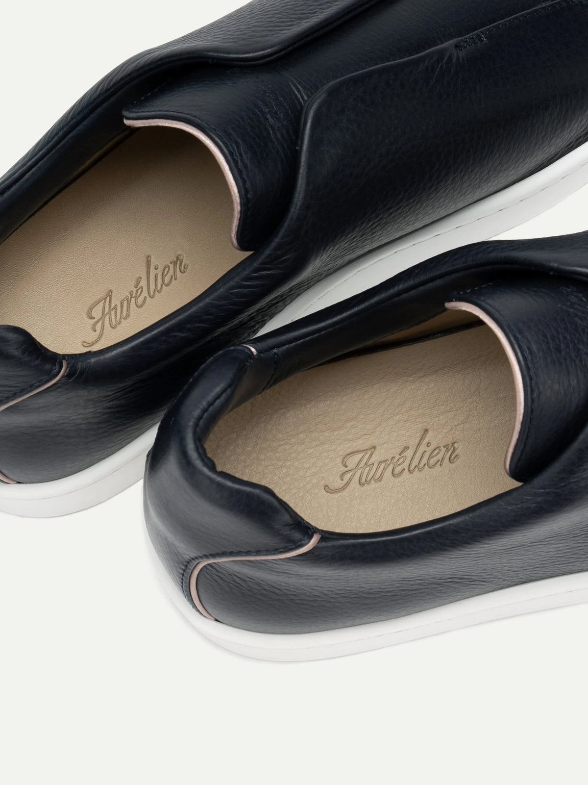 Aurelien Dark Navy Men Dark Navy Grain AUR3 Sneaker SKU: 02-025-13-05-01-0002_411 Image 03