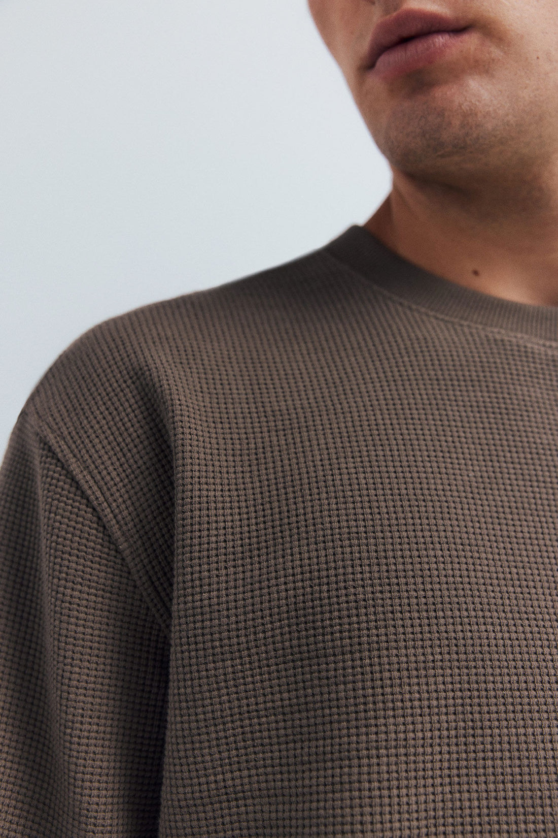 Springfield_Tan_Long Sleeve Waffle T-Shirt_0222059_35_02