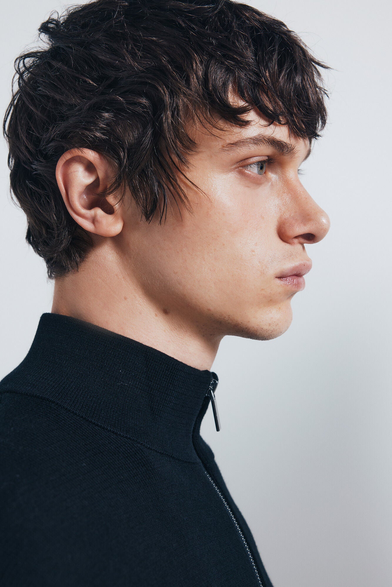 Springfield_Black_Milano Zip Fastening Cardigan_0232604_01_02