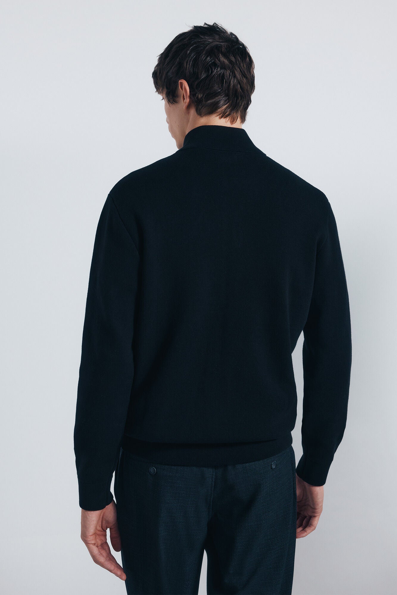 Springfield_Black_Milano Zip Fastening Cardigan_0232604_01_05