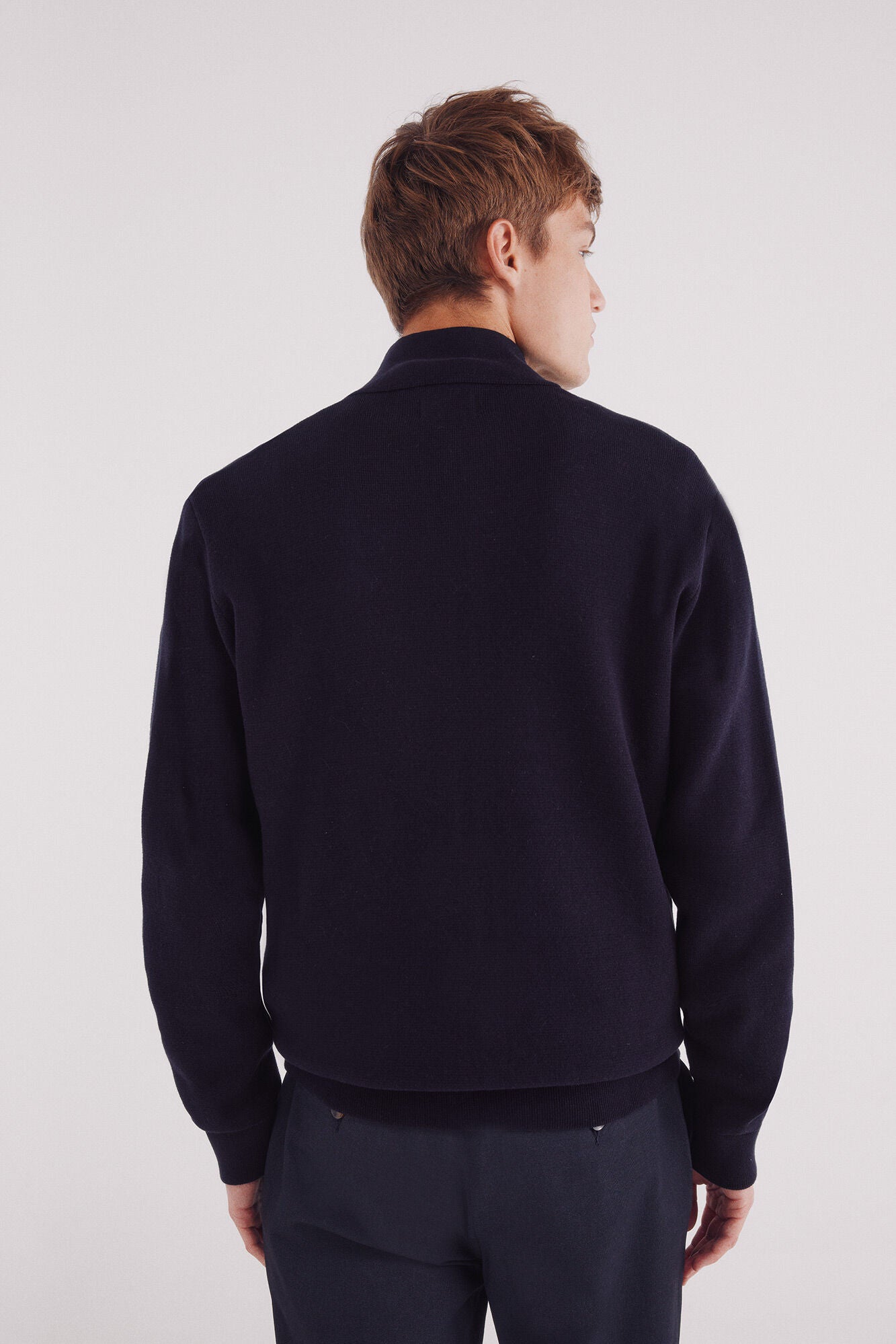 Springfield_Navy_Milano Zip Fastening Cardigan_0232604_10_05