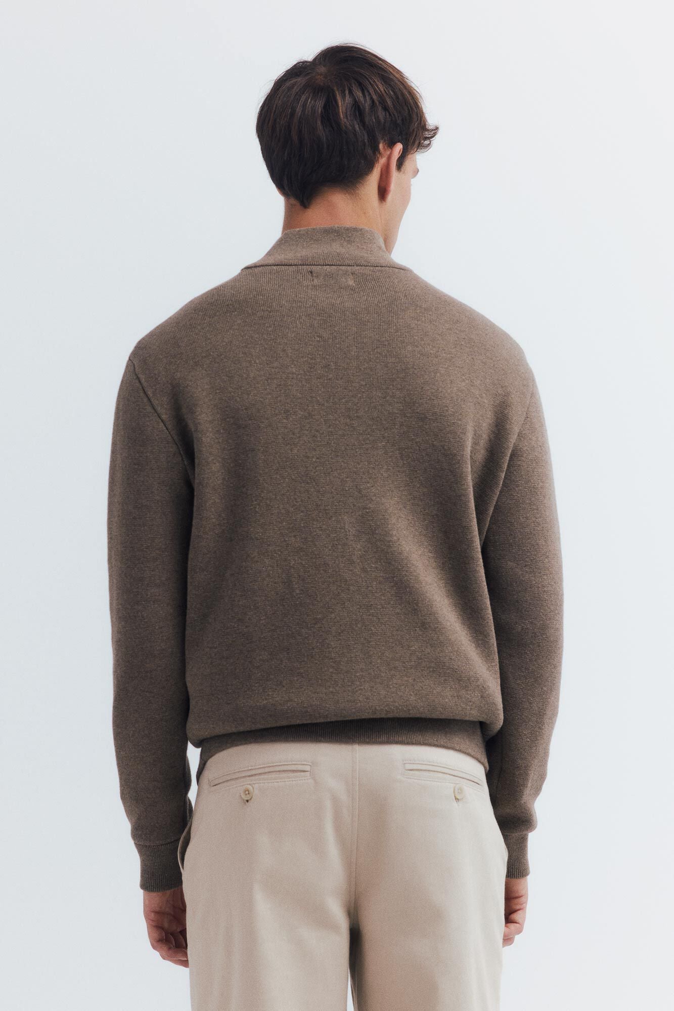 Springfield_Tan_Milano Zip Fastening Cardigan_0232604_35_07