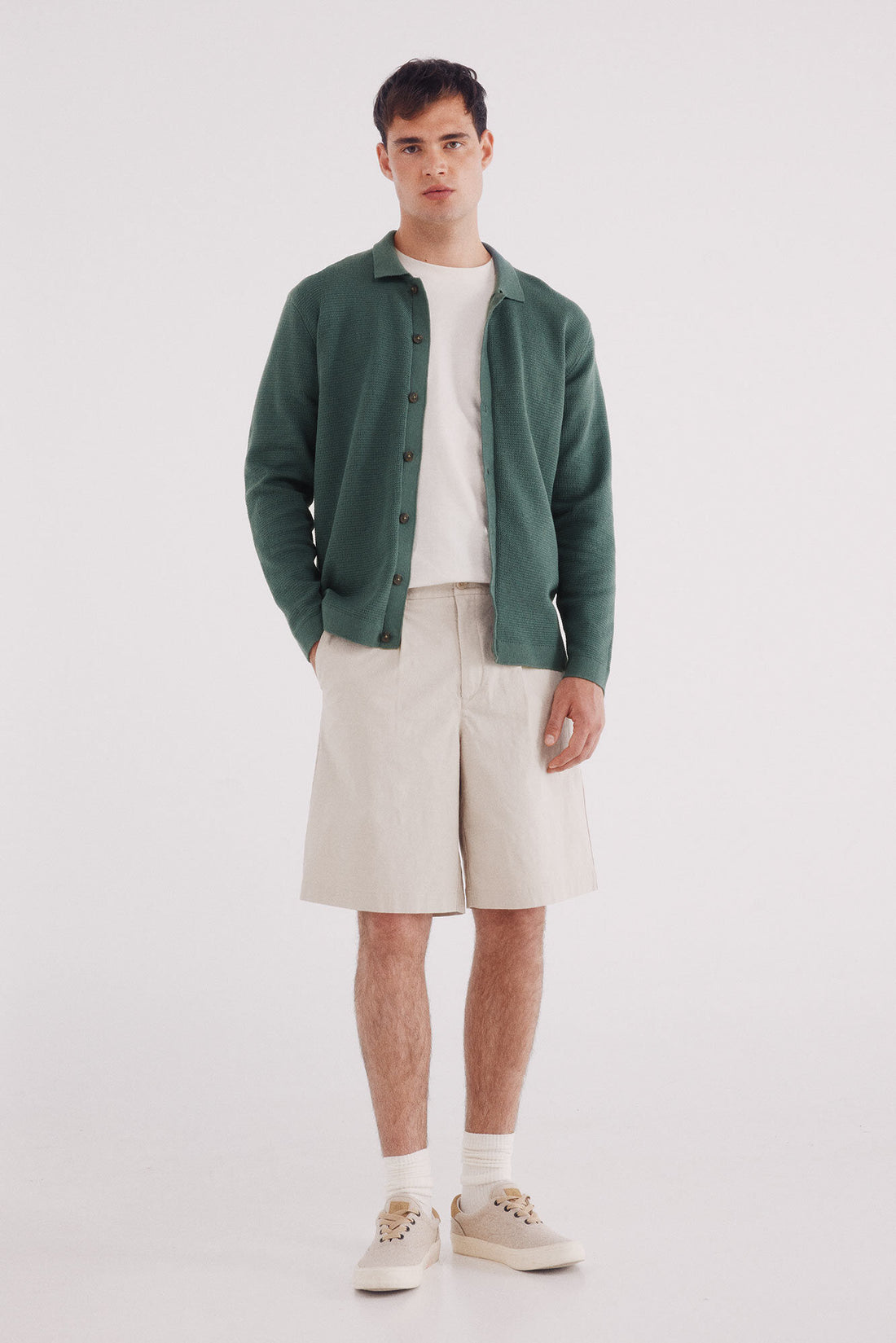 Springfield_Green_Structured Cardigan in Colour_0232608_23_02