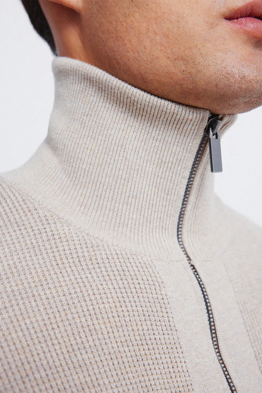 Springfield_Sand_Zip Fastening Cardigan Cardigan_0232610_36_02