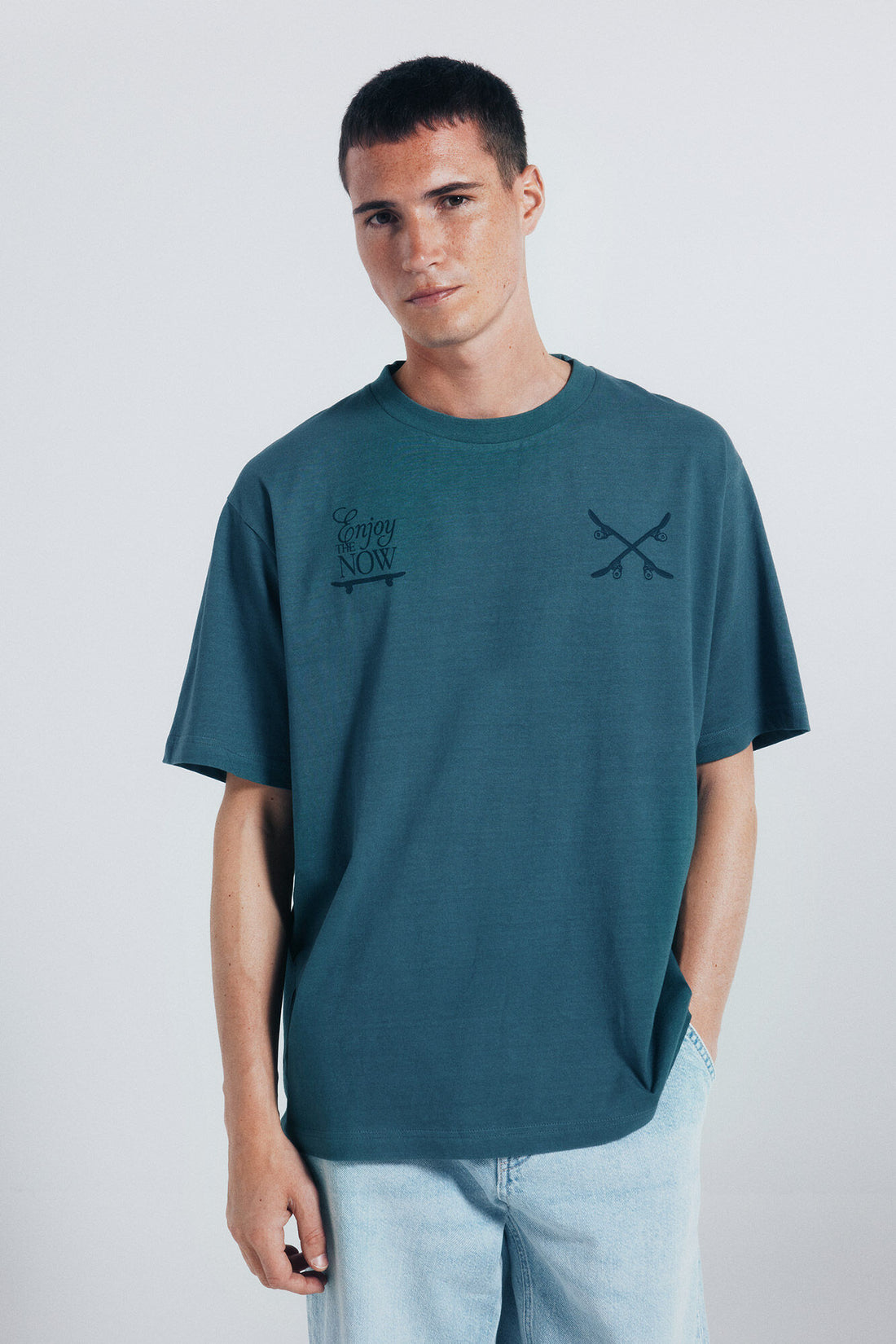 Springfield_Blue_Enjoy T-Shirt_0242445_83_02