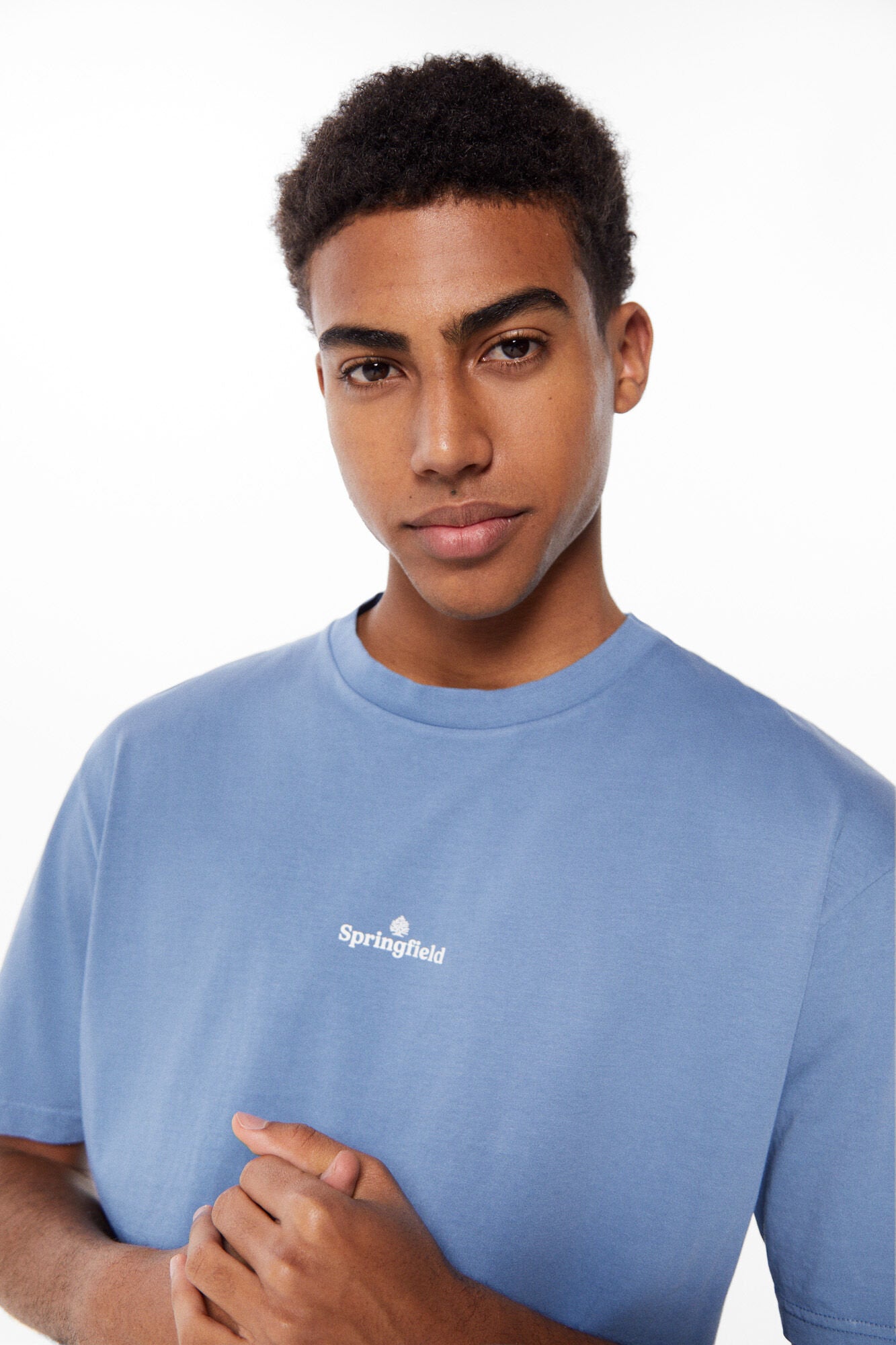 Basic T Shirt With Springfield Logo_0247061_16_04
