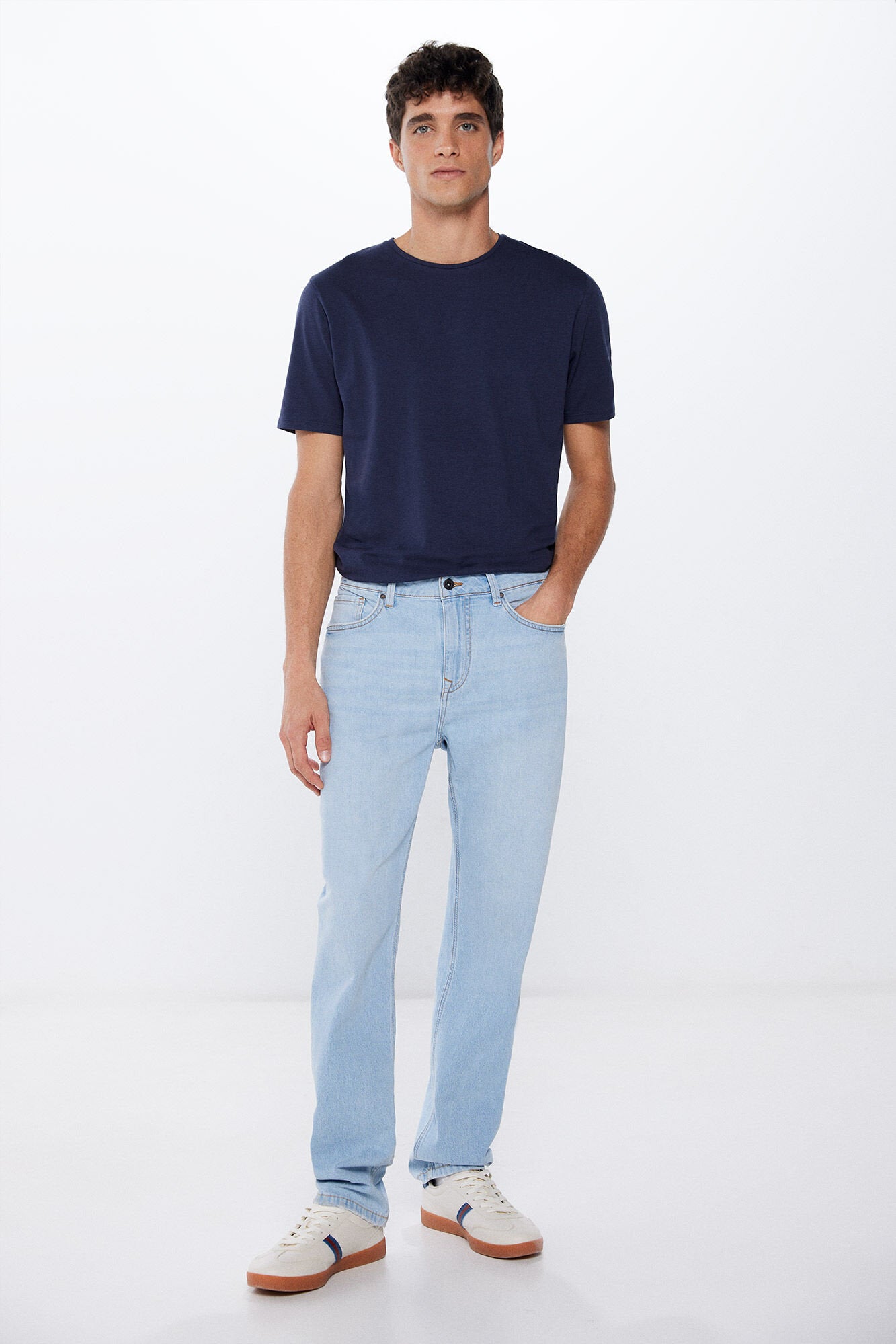 Basic Plain Crew Neck T Shirt_0247062_11_04