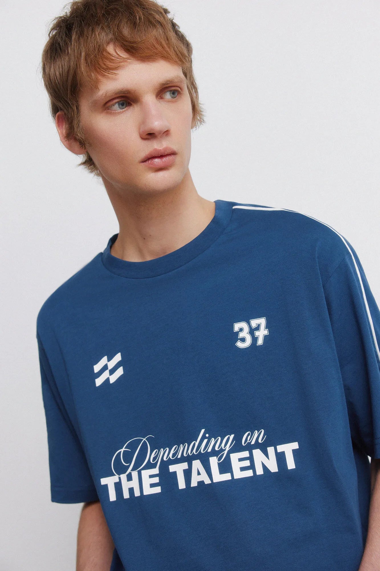 Springfield Blue Men T-Shirt Talent SKU: 0263441_13 Image 02