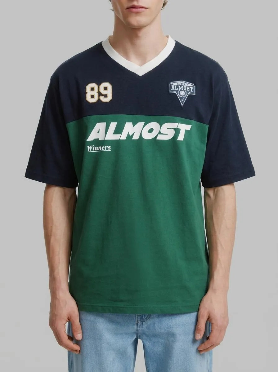 Springfield Green Men Almost Block T-Shirt SKU: 0263468_24 Image 00