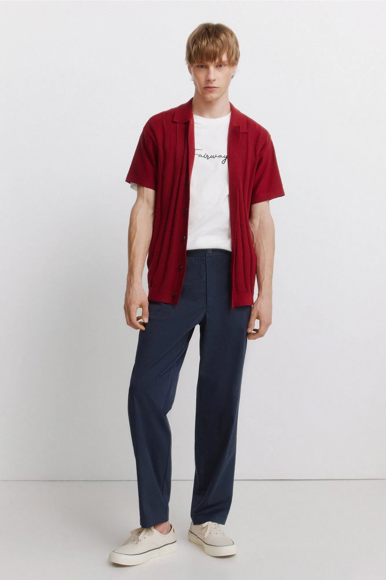 Springfield White Men Fairway T-Shirt SKU: 0263470_99 Image 03