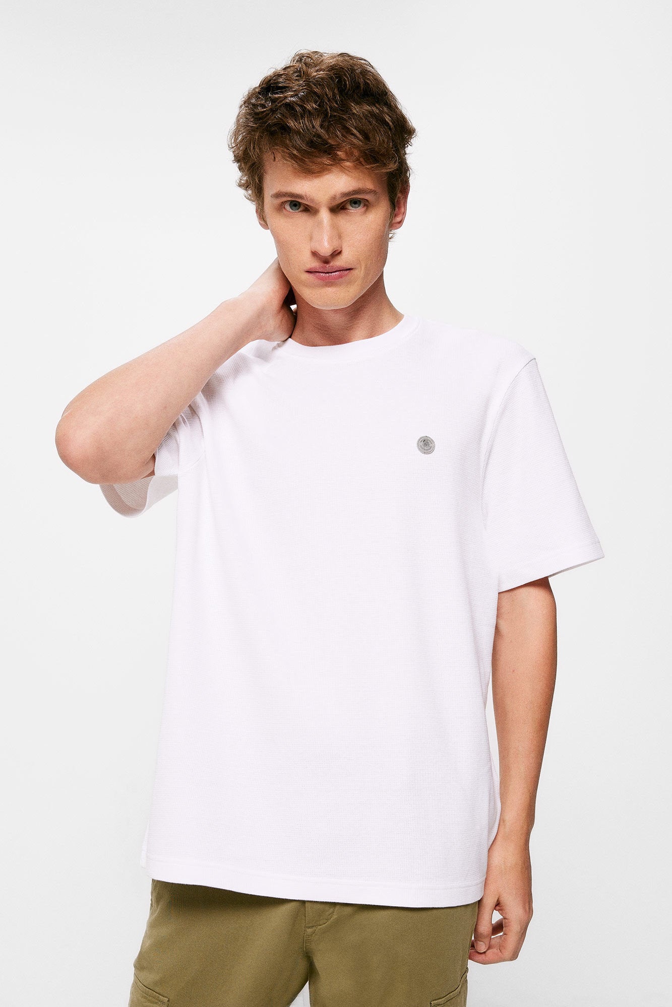 Plain Crew Neck T Shirt_0267501_99_01