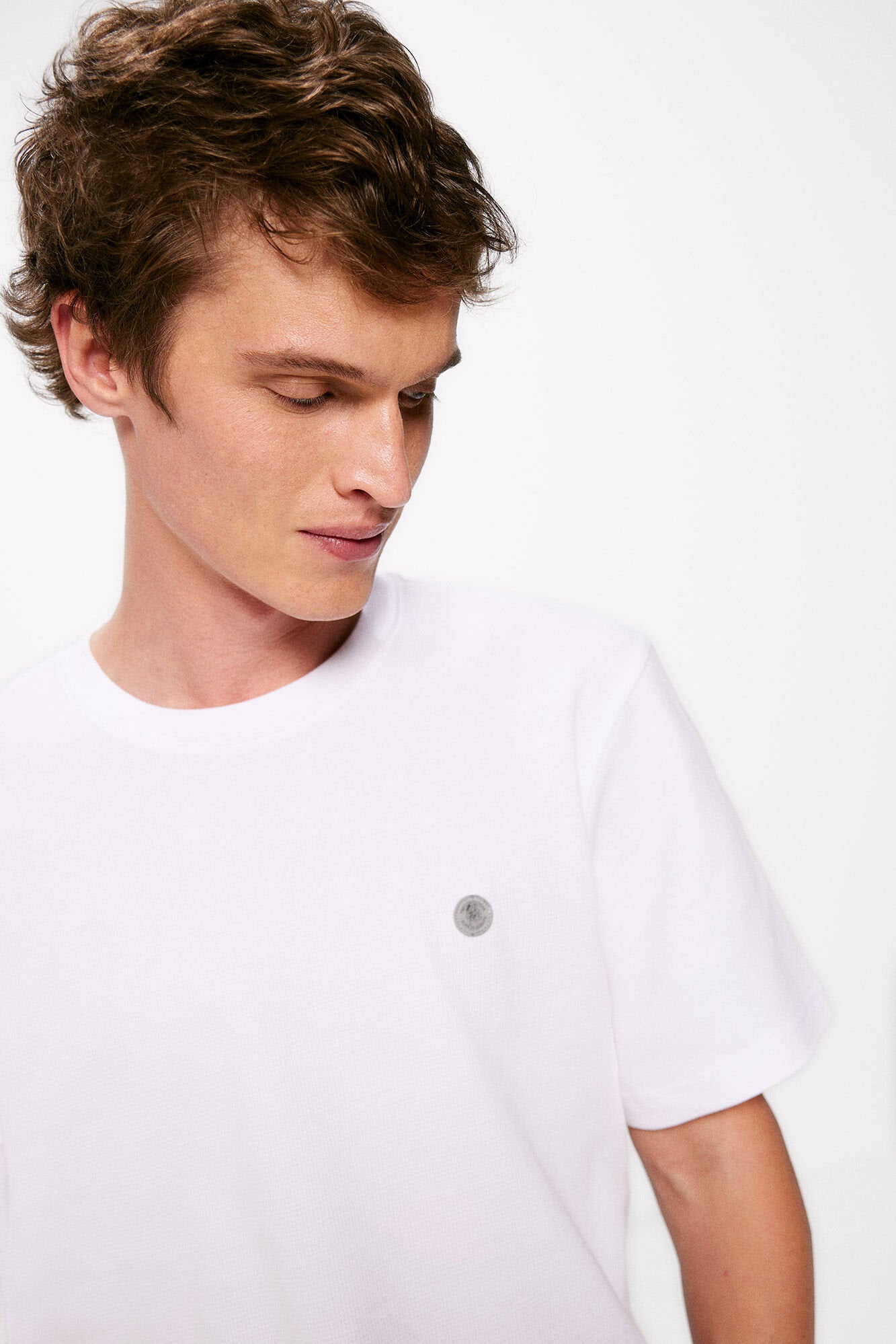 Plain Crew Neck T Shirt_0267501_99_04