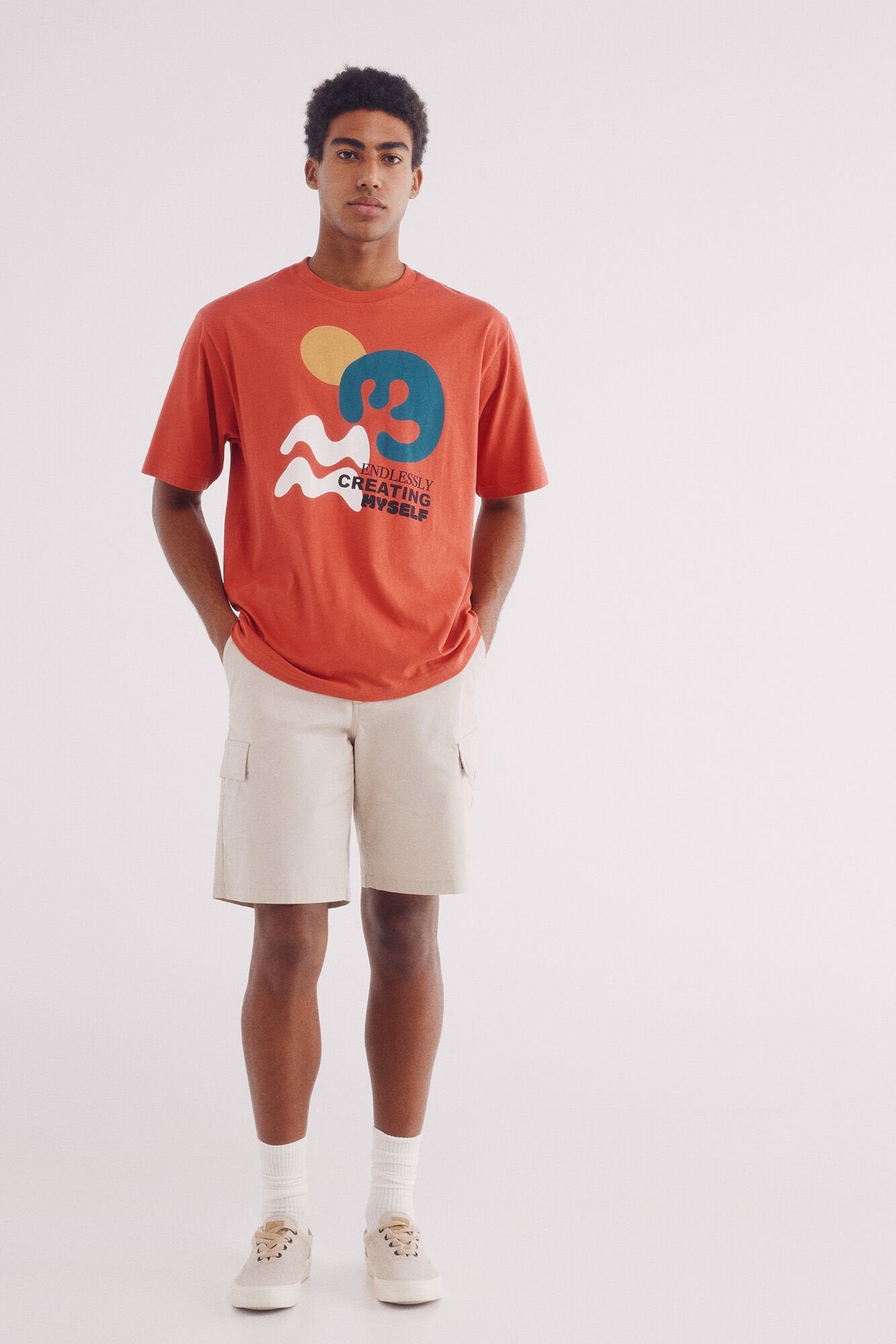 Springfield_Shape Motif T-Shirt_0269180_61_03