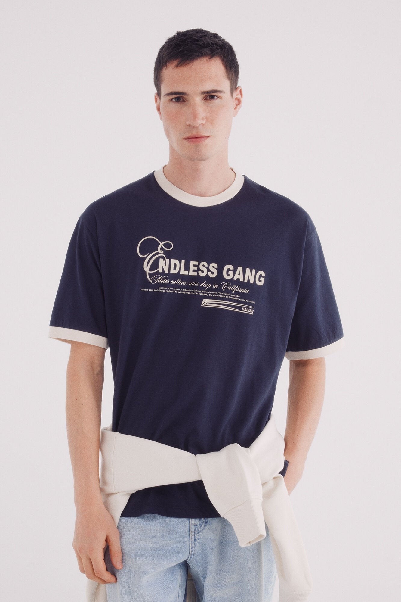 Springfield_Contrast Gang Rib T-Shirt_0269188_11_01