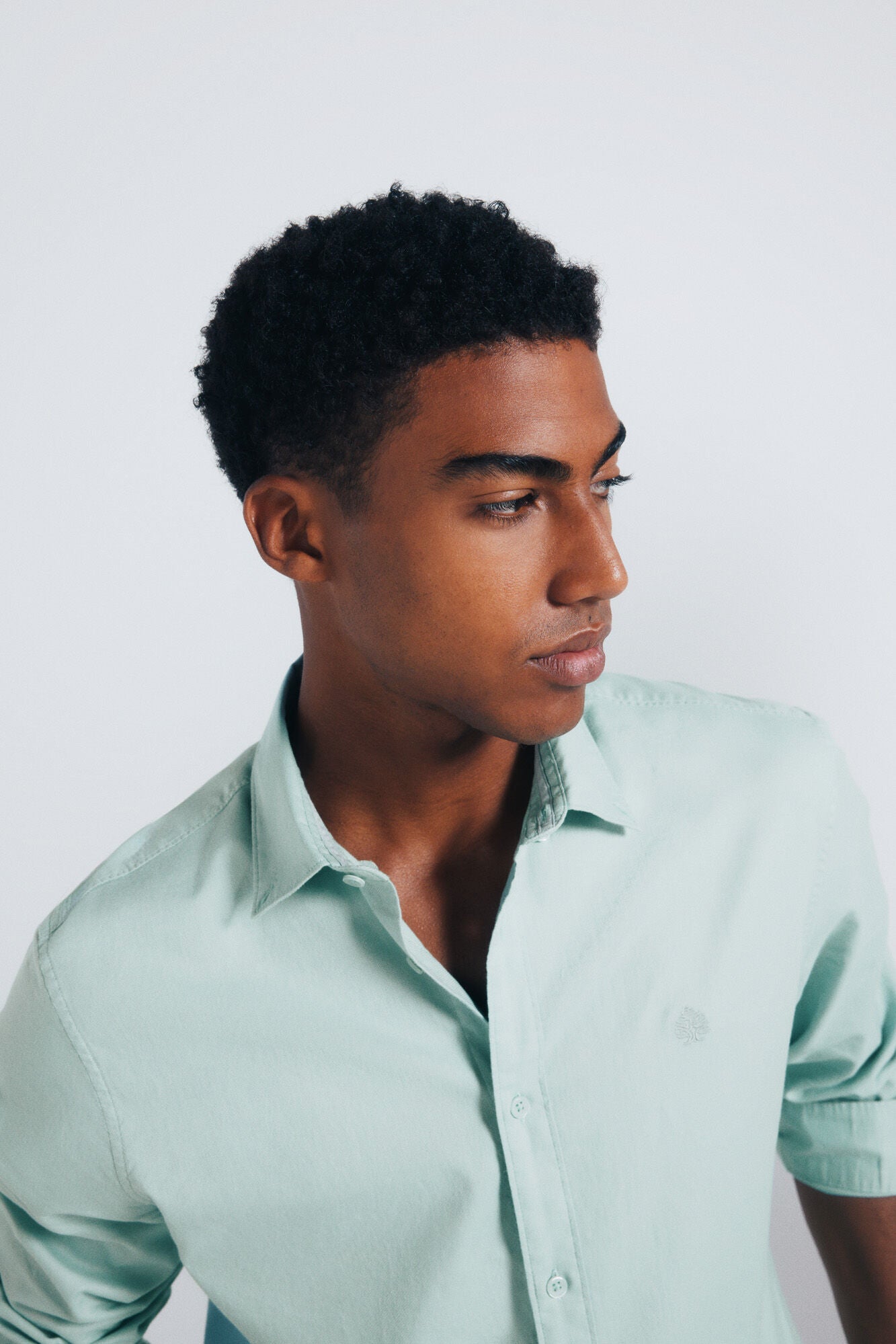 Springfield_Green_Textured Shirt_0272776_27_02