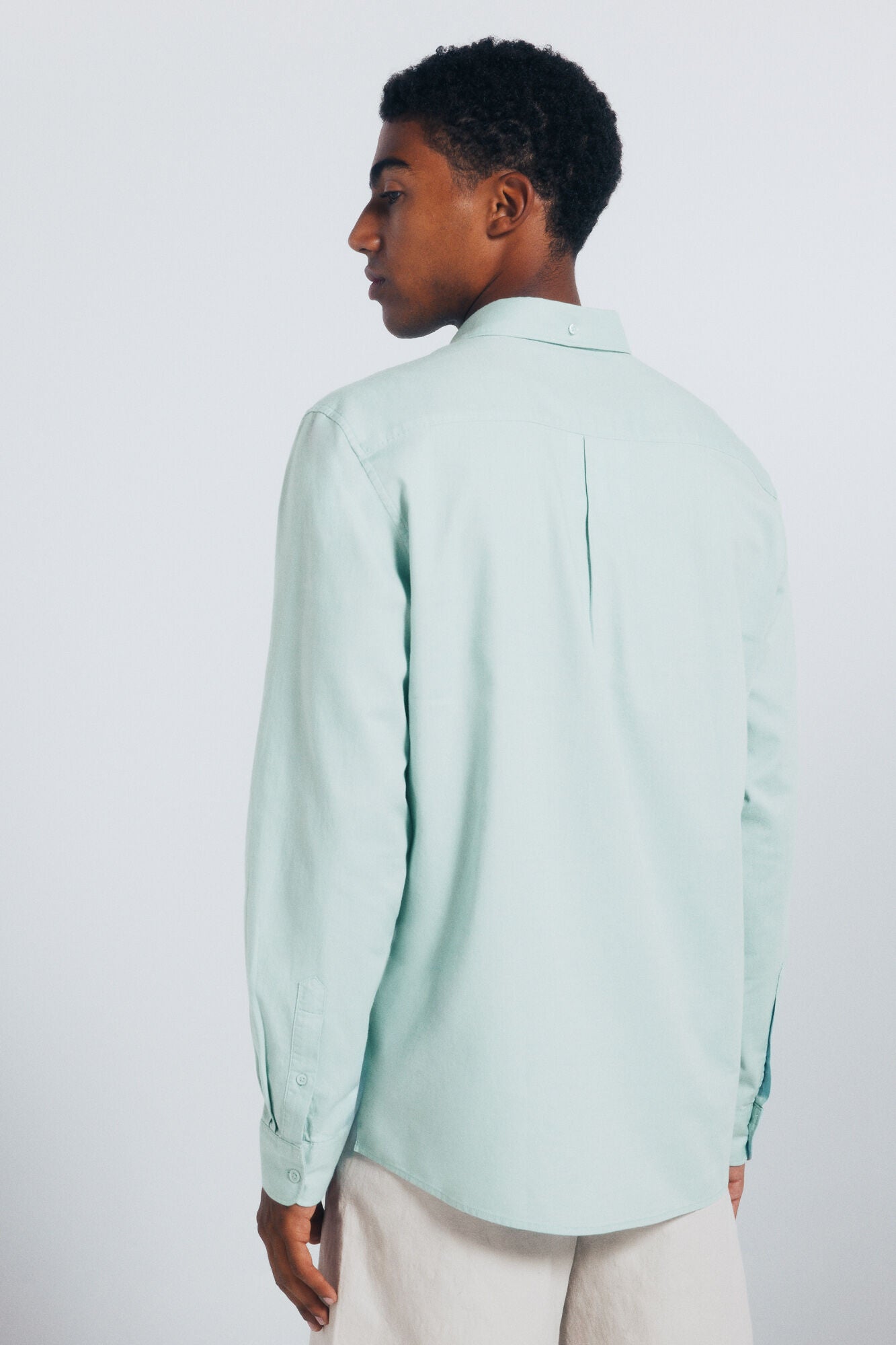 Springfield_Green_Textured Shirt_0272776_27_03