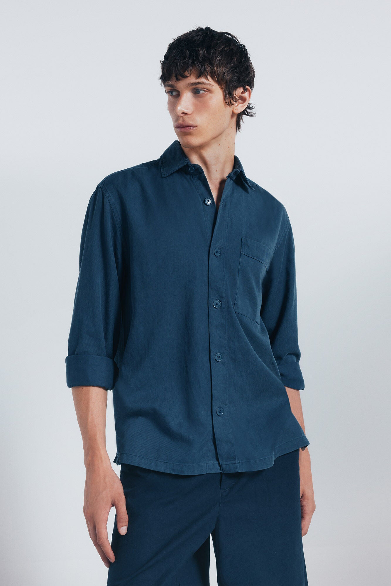 Springfield_Blue_Oversized Tencel Overshirt_0272783_16_01