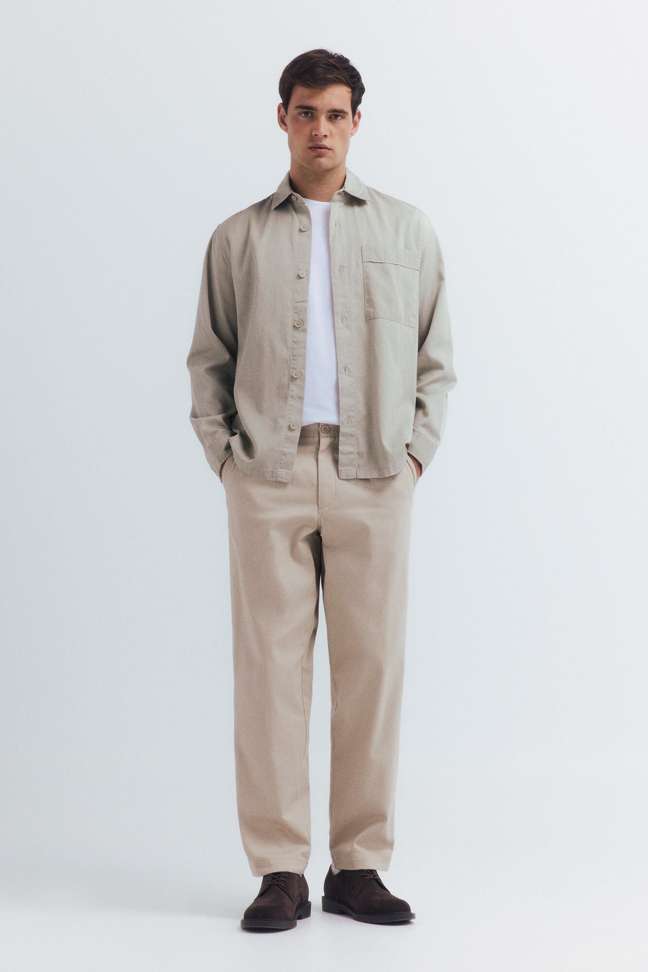 Springfield_White_Oversized Tencel Overshirt_0272783_97_04