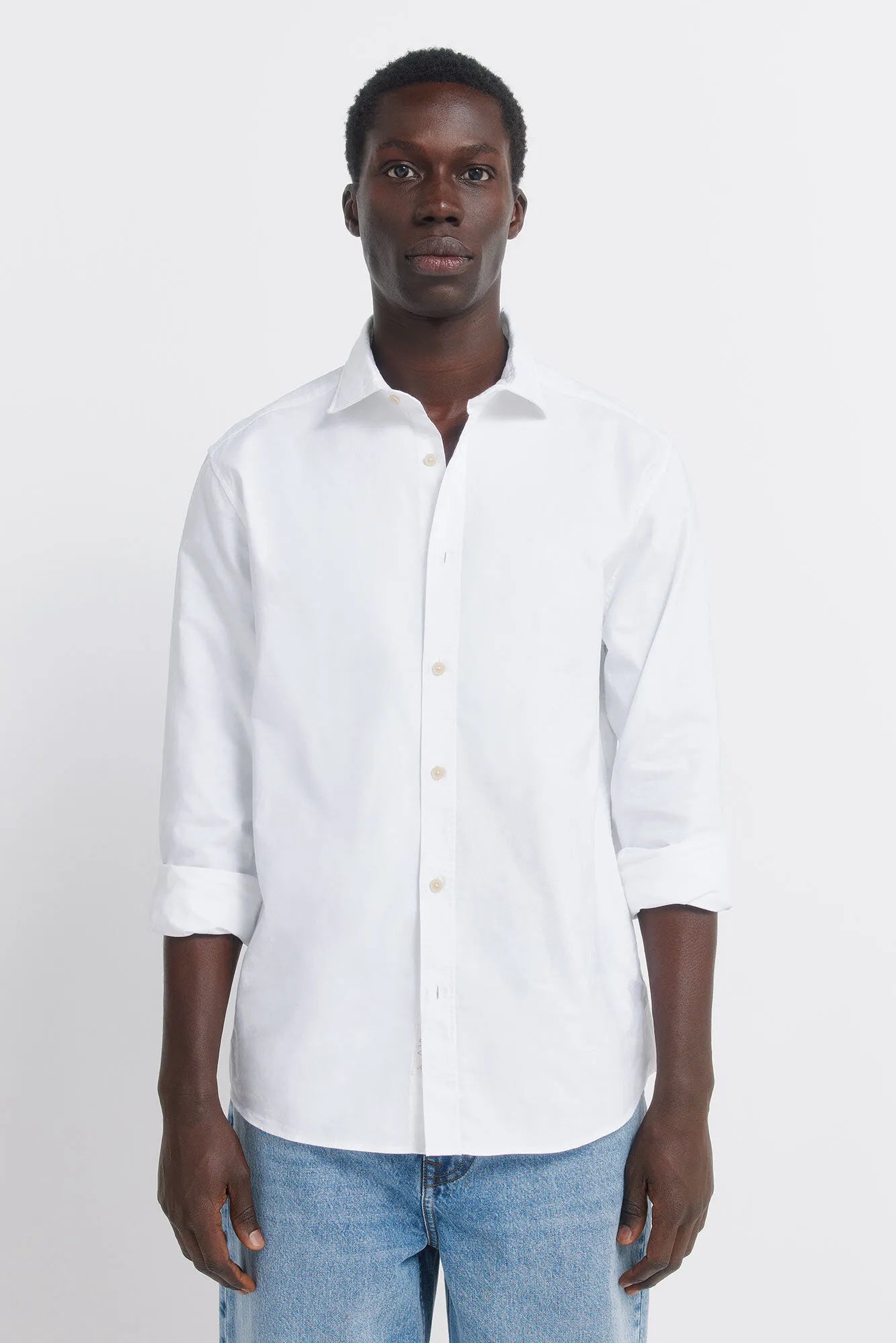 Springfield White Men Lightweight Oxford Shirt SKU: 0273624_99 Image 03