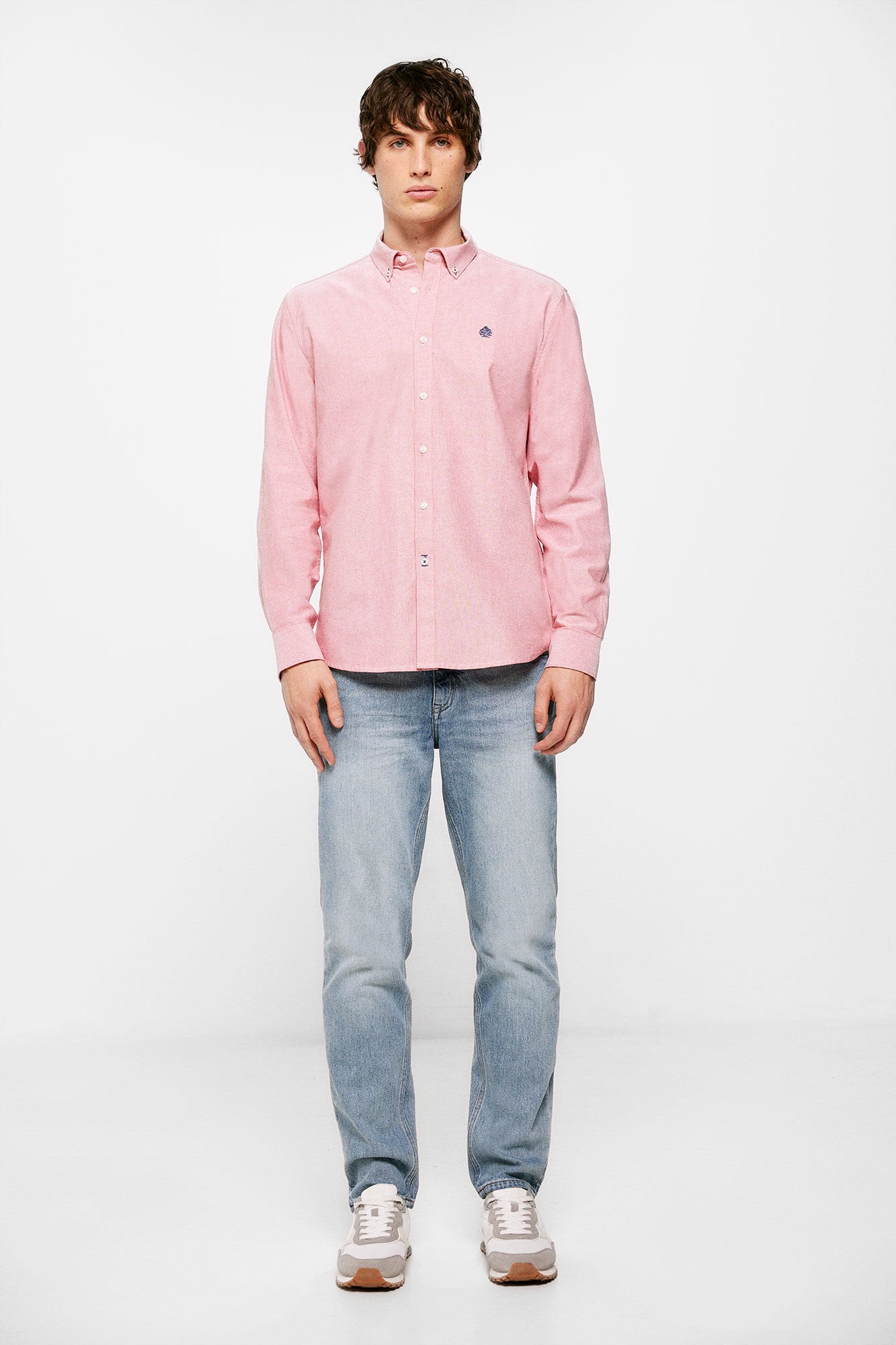 Button Down Long Sleeve Shirt_0277471_61_04