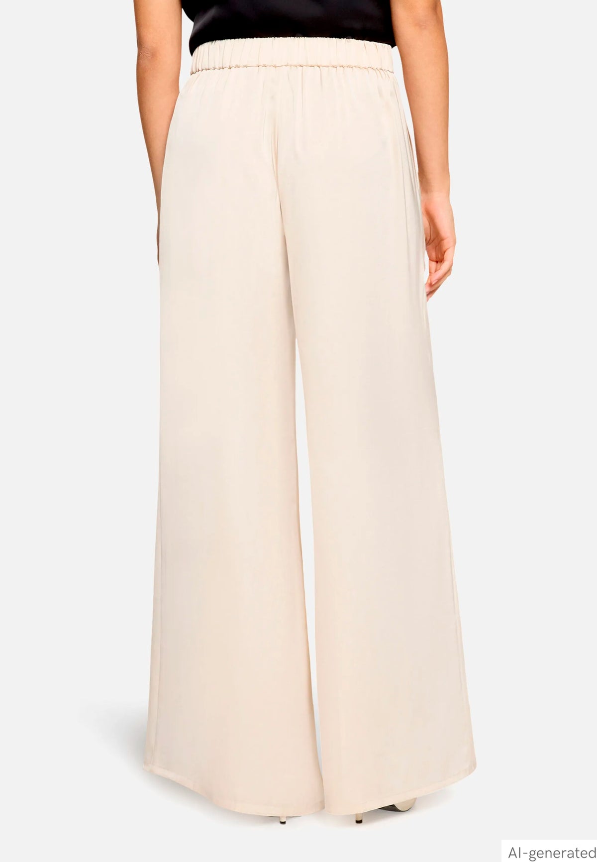 Vera Mont Champagne Sorbet Women Modern Fit Trousers with Pockets SKU: 0300-4262_1085 Image 03