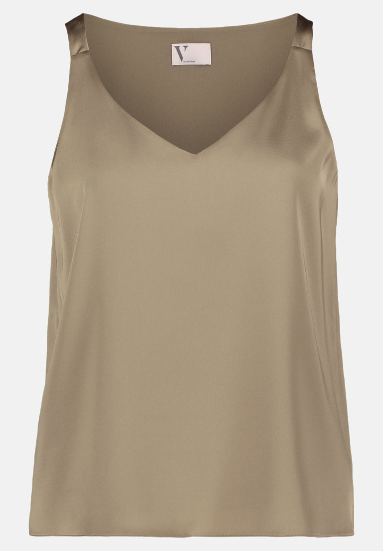 Vera Mont_Turf_Satin Blouse with V-Neck_0301-4262_7387_04