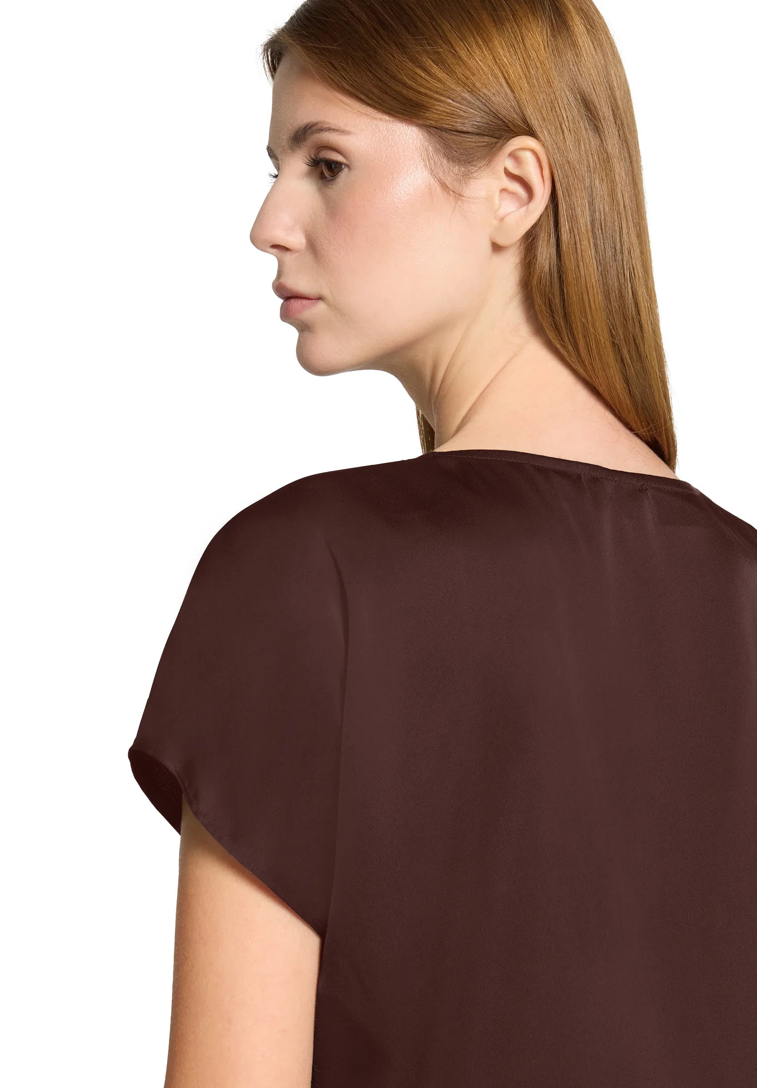 Vera Mont Espresso Brown Women Blouse Long 1/2 Sleeve SKU: 0342-4262_7409 Image 07
