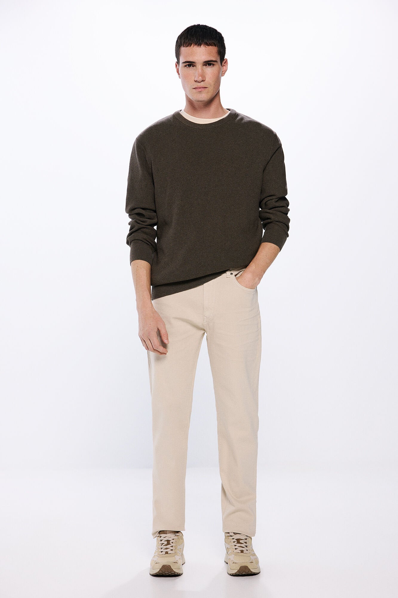 Springfield_Slim Fit Washed Colour Trousers_0399331_50_01