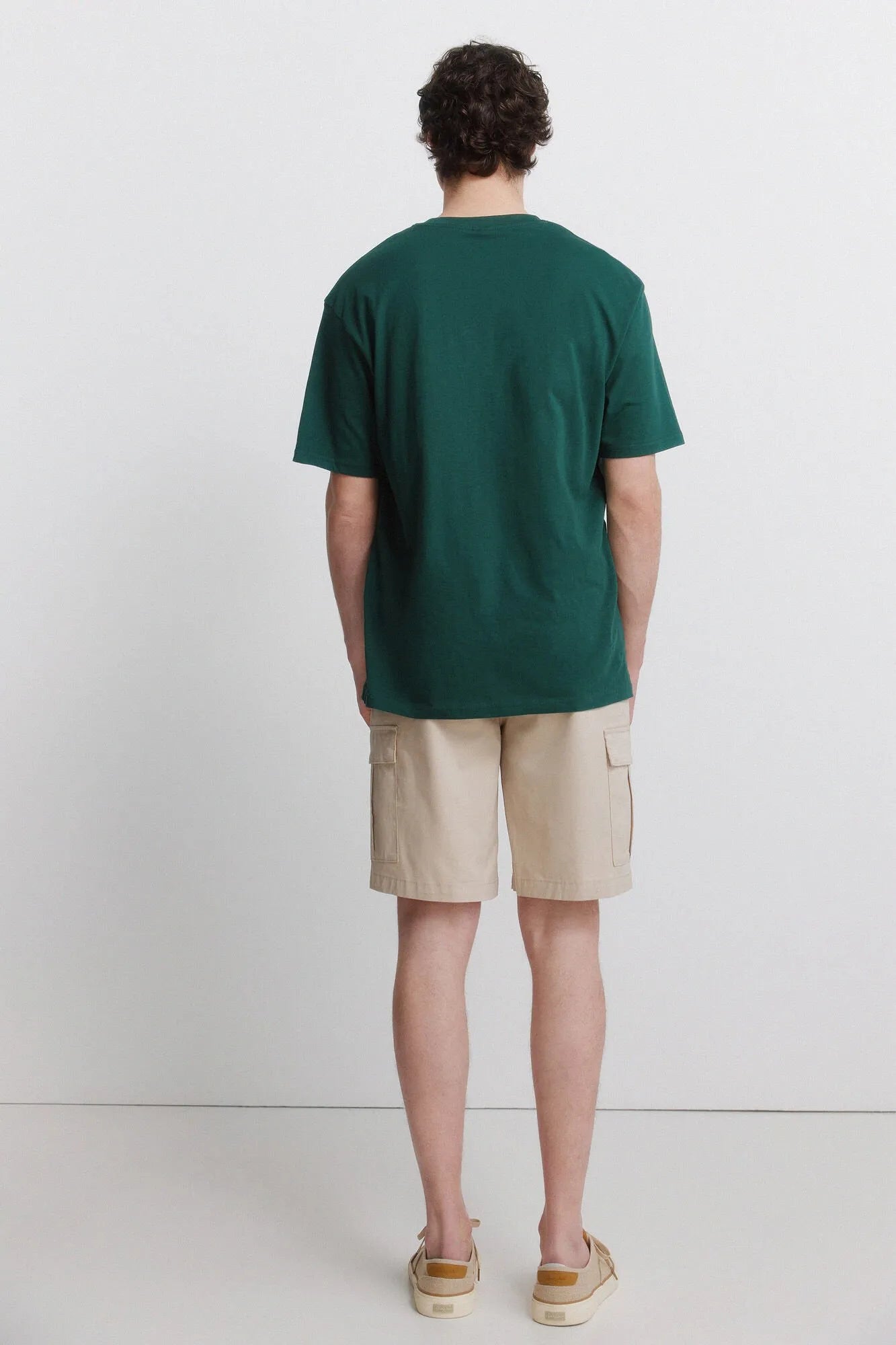 Springfield Beige Men Comfort Fit Cargo Bermuda Shorts SKU: 0433672_50 Image 06