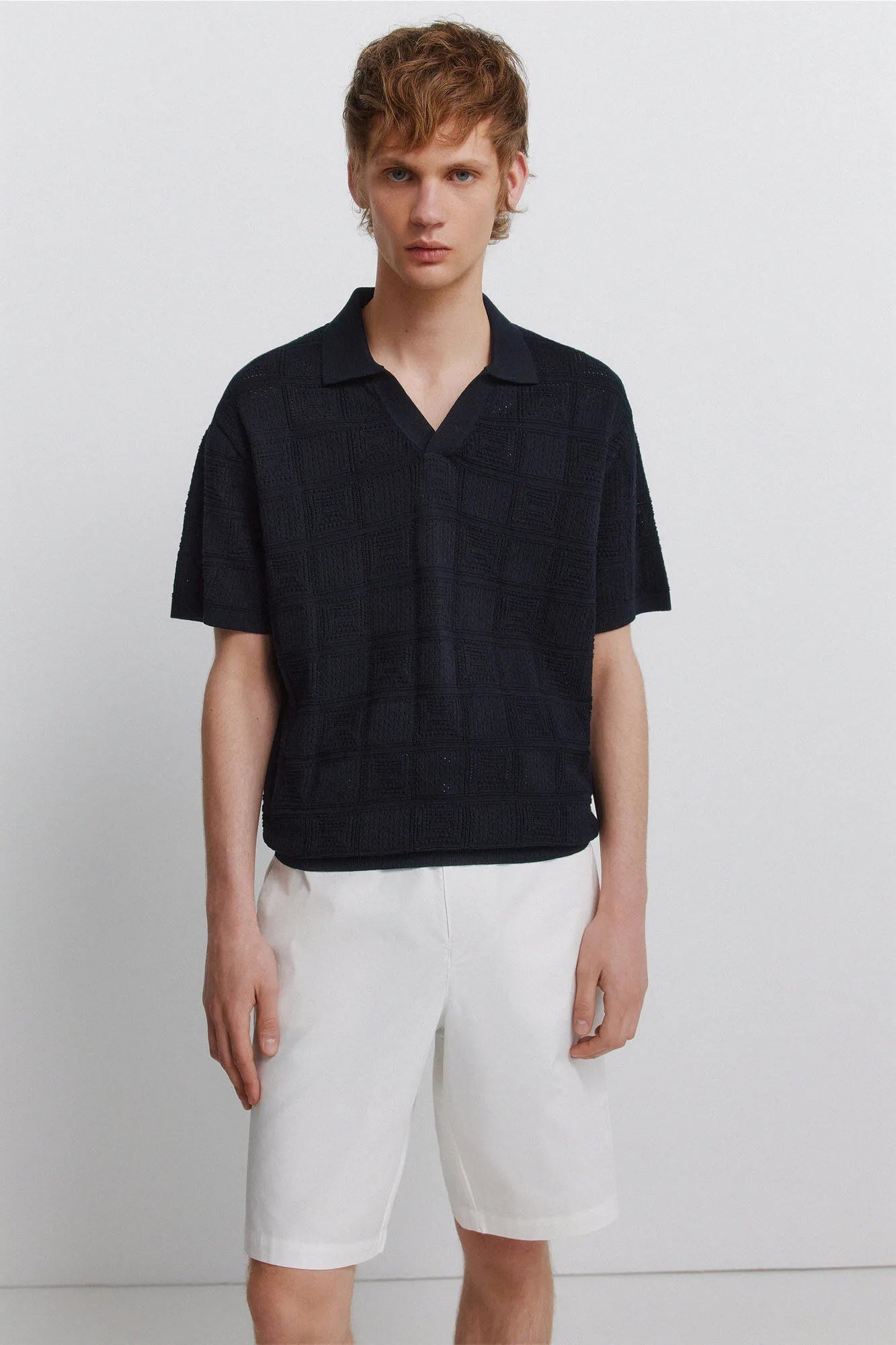 Springfield White Men Relaxed Fit Cotton Bermuda Shorts SKU: 0433681_96 Image 03