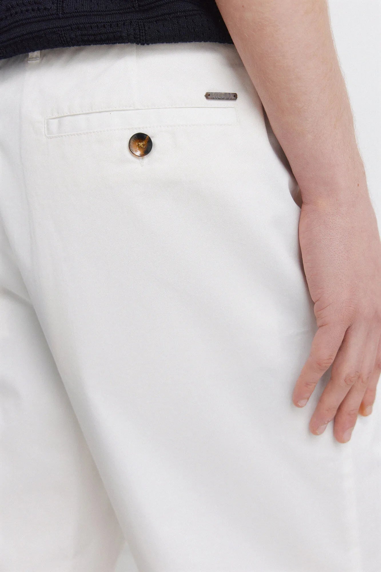 Springfield White Men Relaxed Fit Cotton Bermuda Shorts SKU: 0433681_96 Image 06