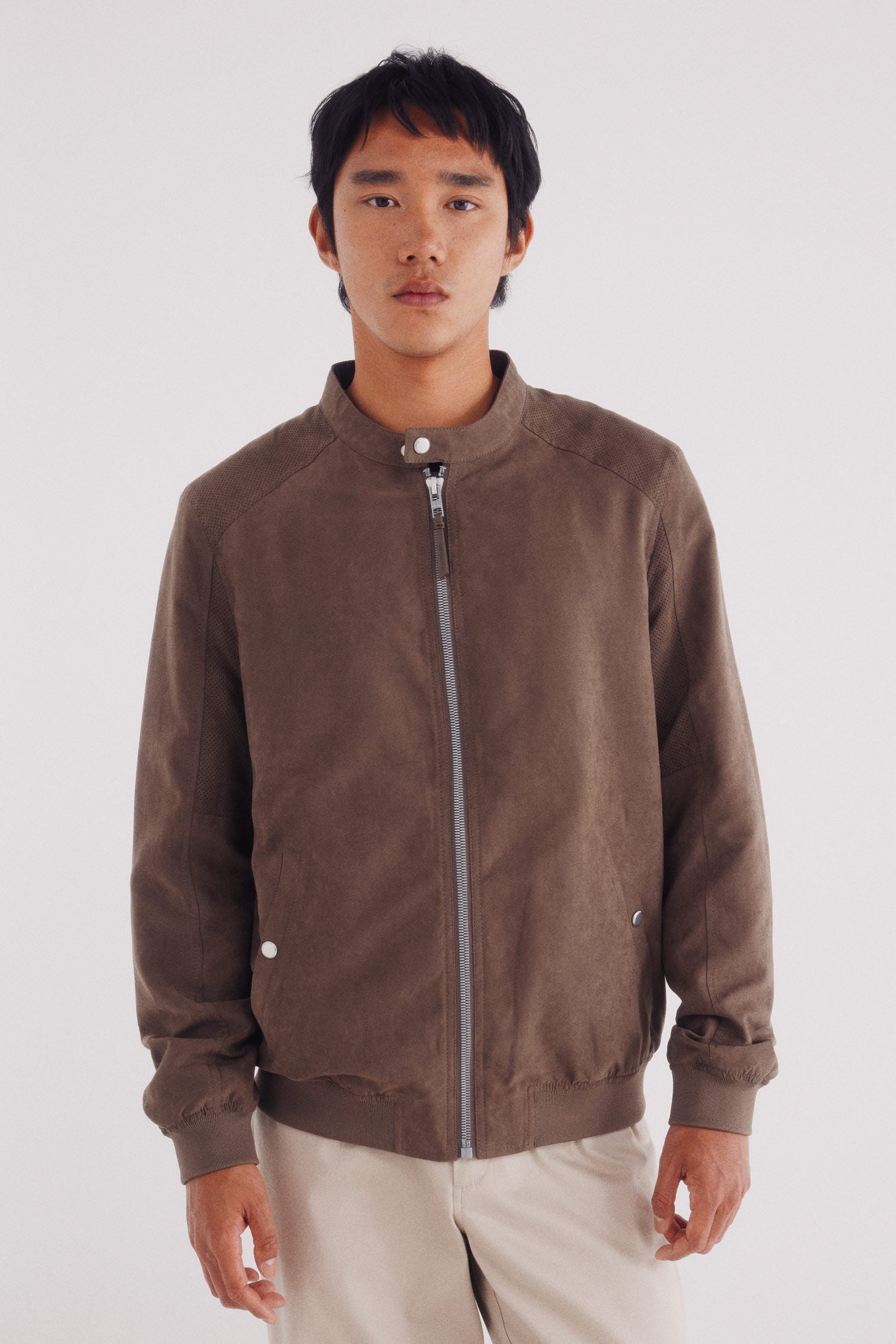 Springfield_Brown_Micro-Perforated Suede Effect Jacket_0482283_35_03