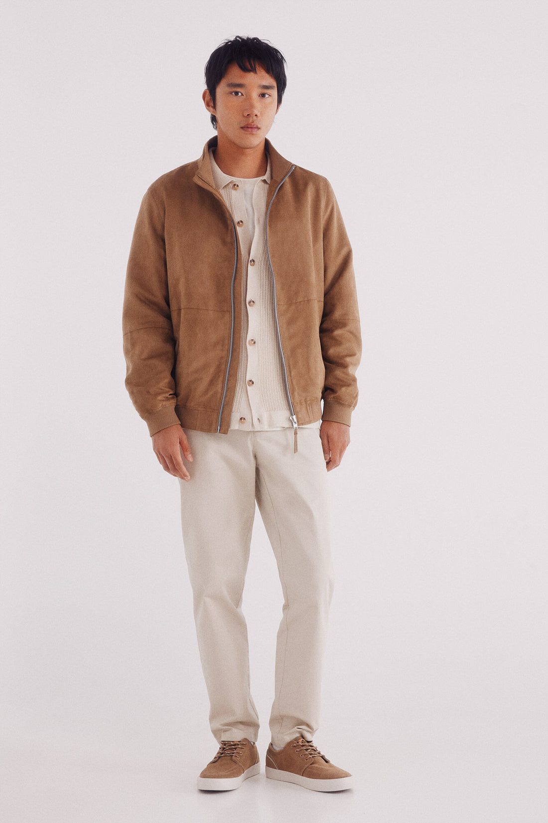 Springfield_Beige_Faux Suede Jacket_0482284_54_02