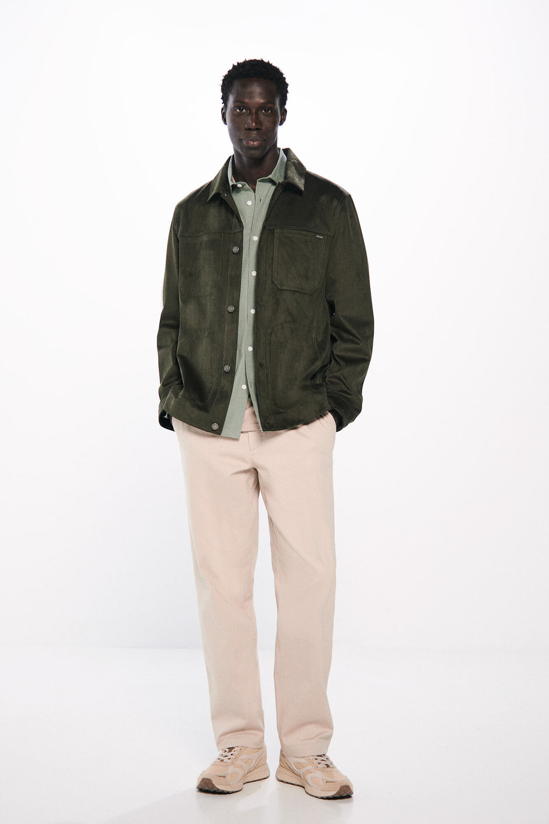 Springfield_Faux Leather Overshirt_0489247_90_02