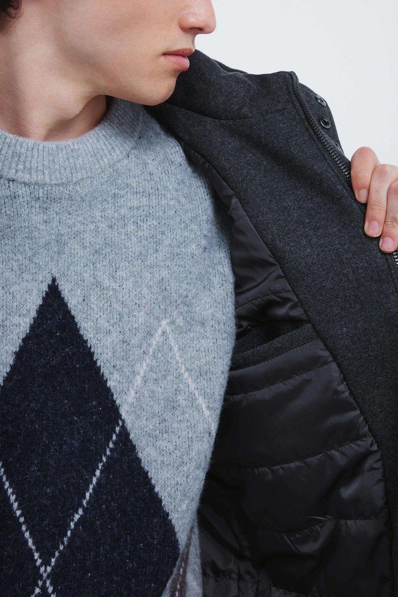 Springfield_Dark Grey_Long Wool -Effect Parka_0582656_42_04