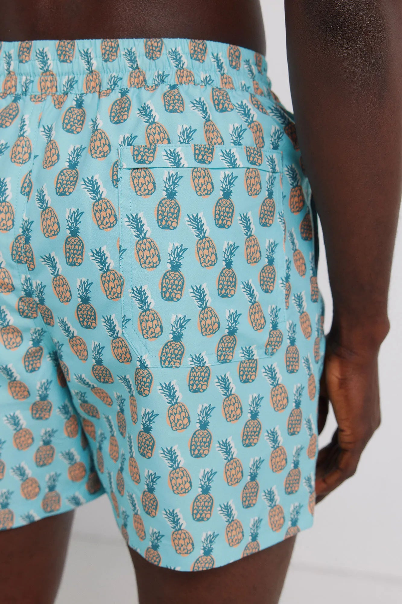 Springfield Blue Men Pineapple Print Swimwear SKU: 0593912_82 Image 05