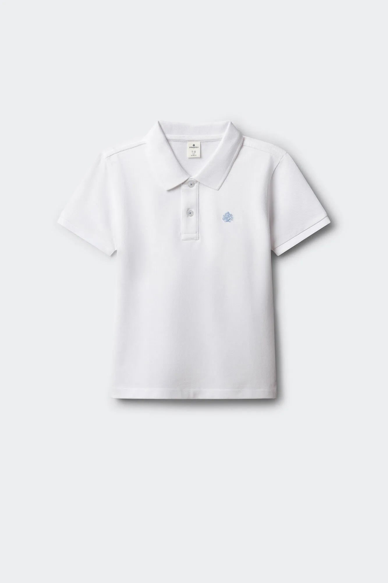 Springfield White Boys Basic Polo Shirt SKU: 0643122_99 Image 01