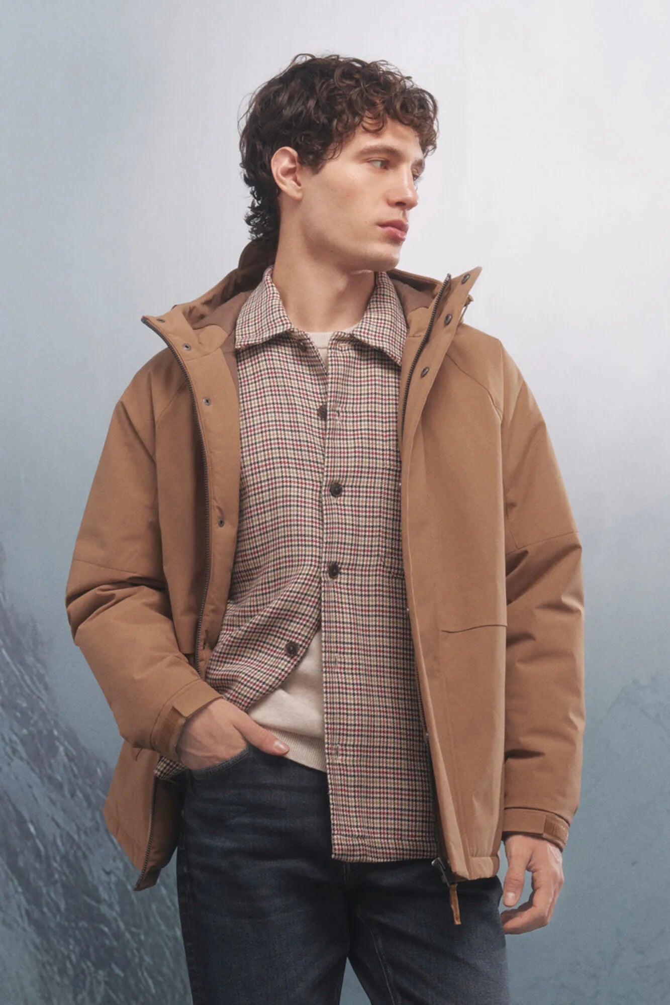 Springfield_Beige/Camel_Thermal Padded Parka_0952081_54_01
