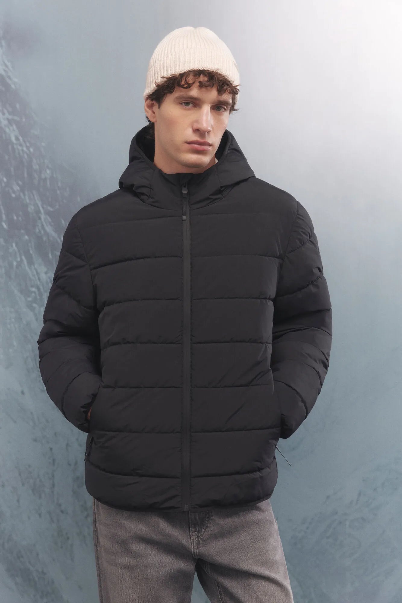 Springfield_Black_Thermal Puffer Jacket_0952090_01_01